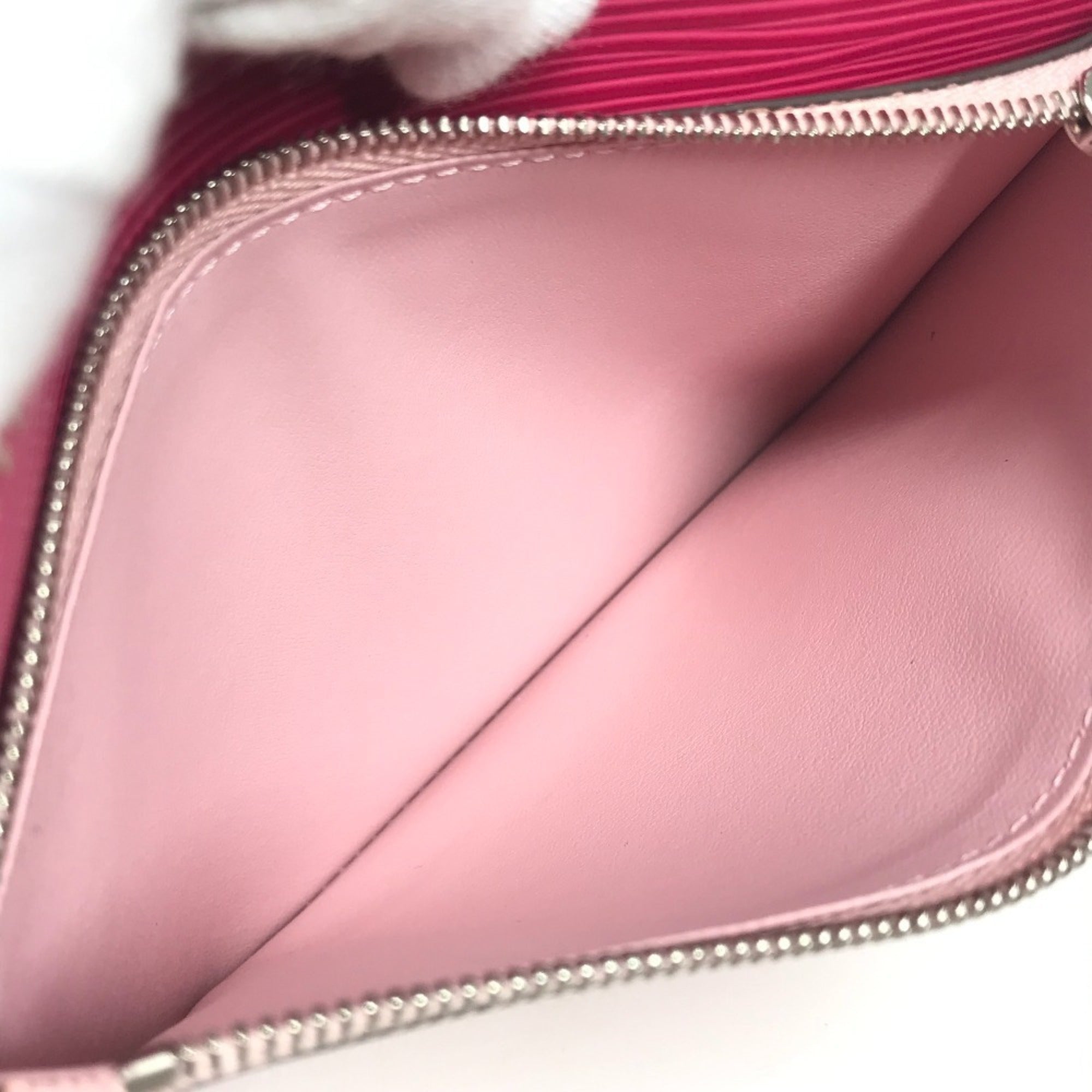 Louis Vuitton Coquelicots Pink Red Color Epi Leather Clutch Bag Handbag Pochette Pouch (Pre-Owned)