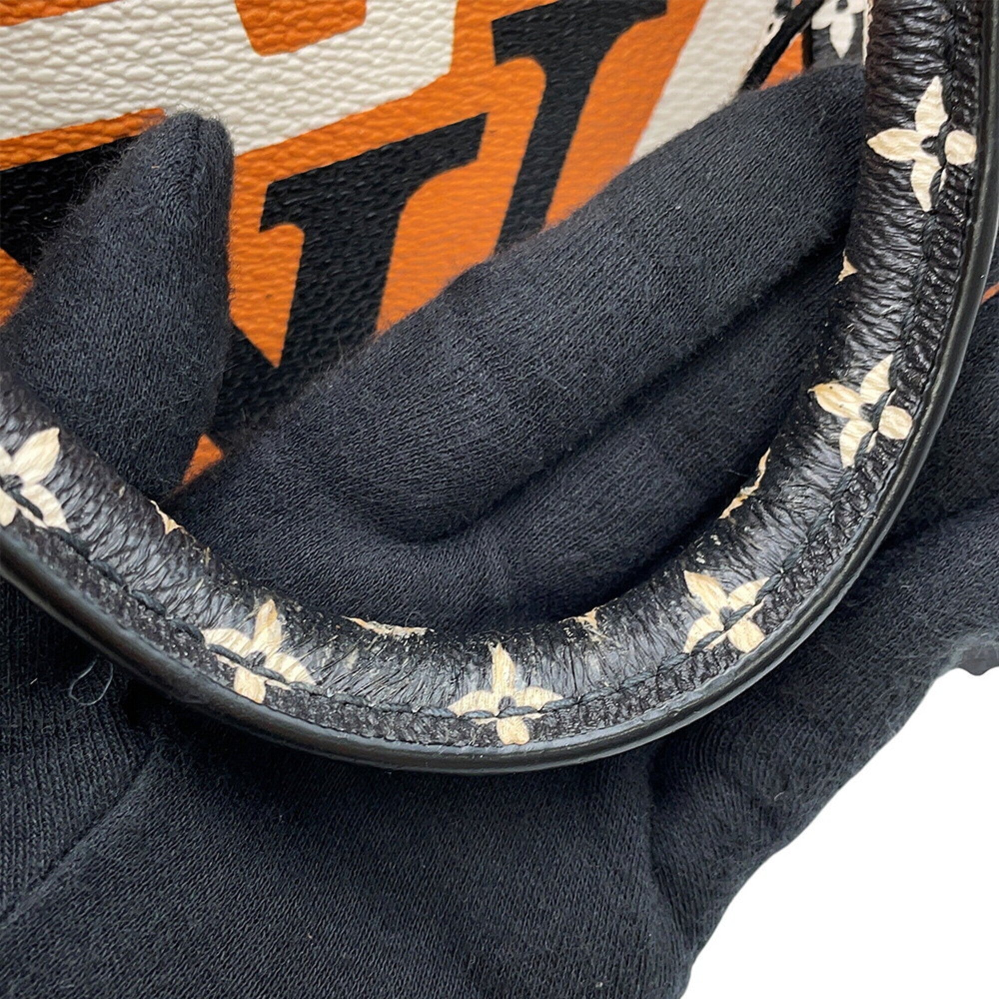 Louis Vuitton Monogram Black Monogram Orange Monogram Handbag (Pre-Owned)