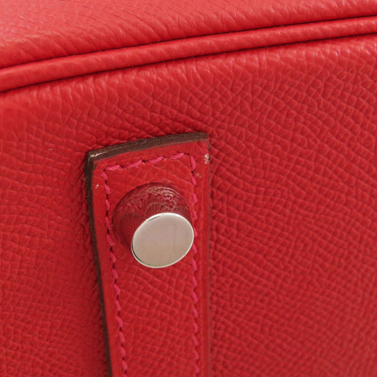 Hermes Red Color Epsom Leather Handbag (Pre-Owned)