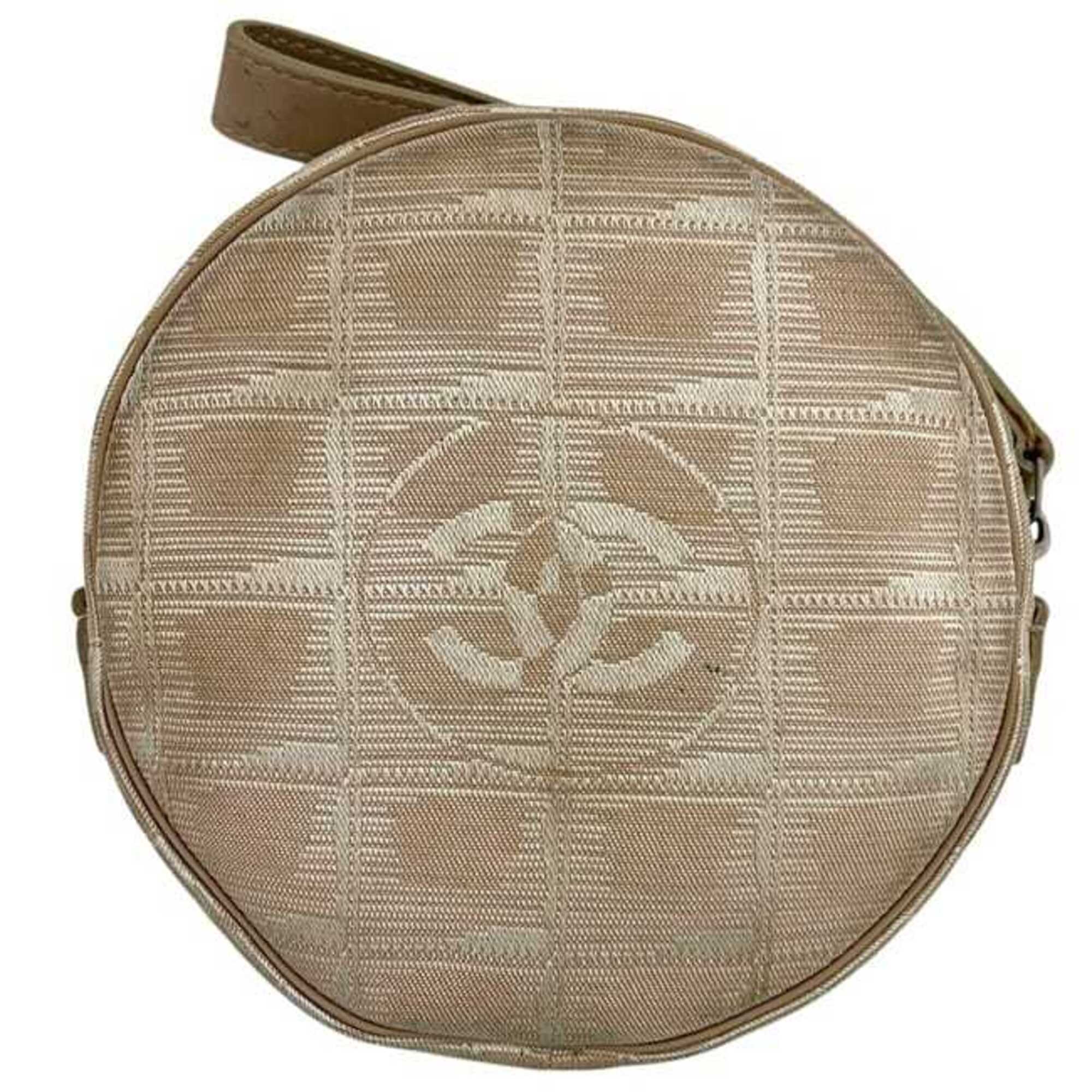 Chanel Beige Nylon Pouch (Pre-Owned)