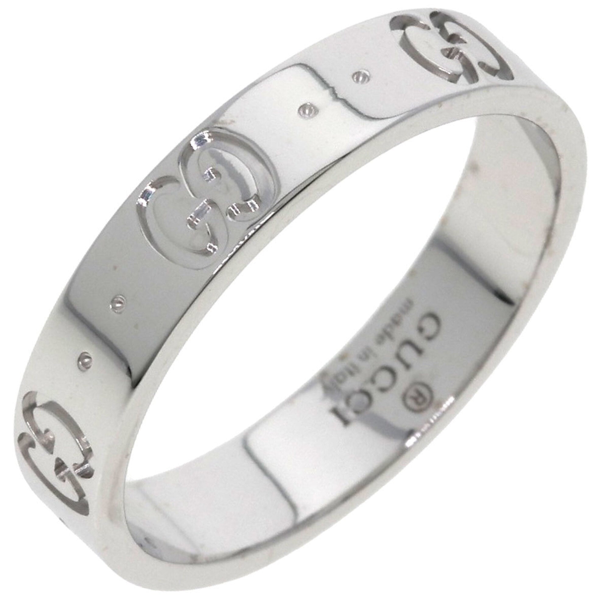 Gucci White Gold (18K) Band Ring (Pre-Owned)
