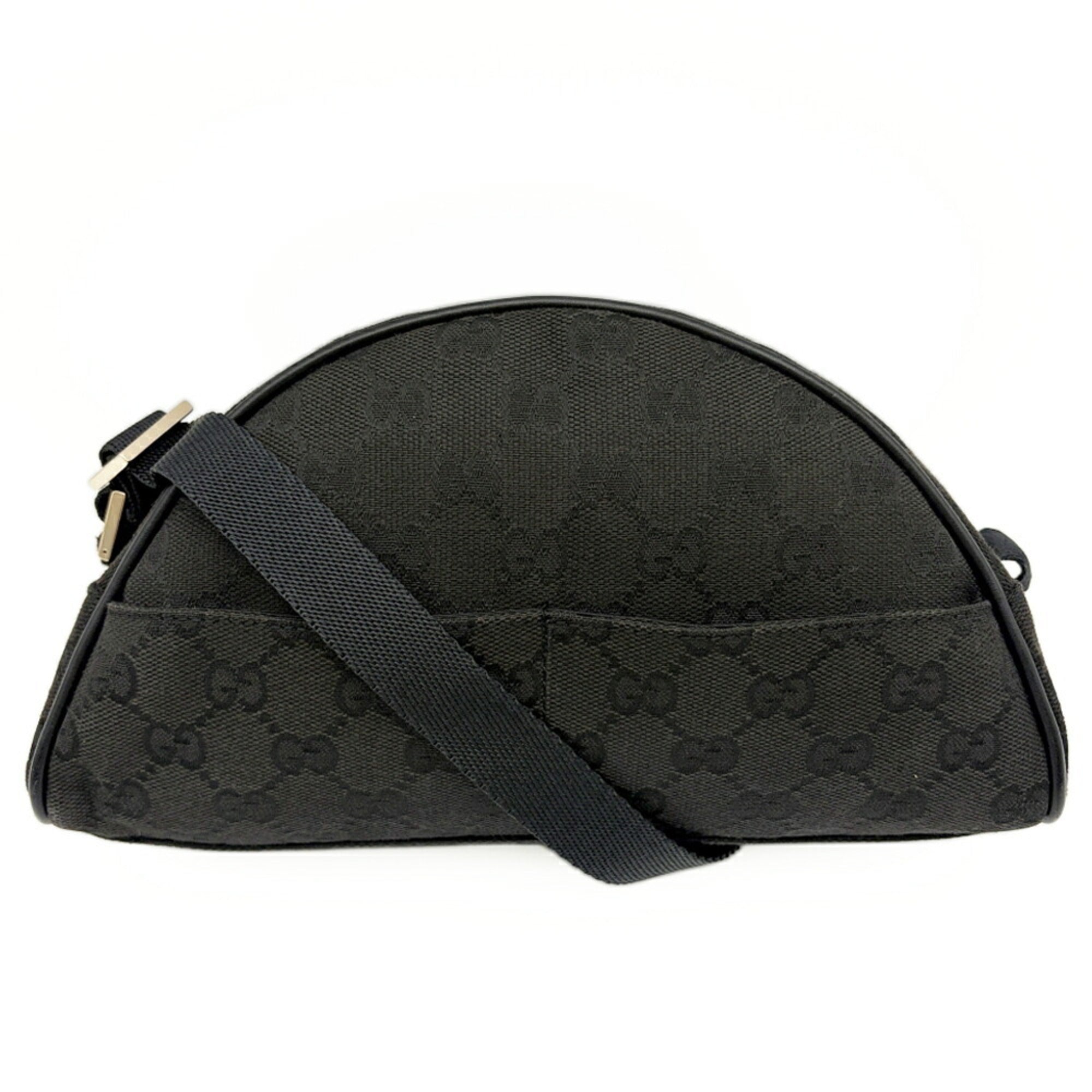 Gucci Black Gg Canvas Pouch (Pre-Owned)
