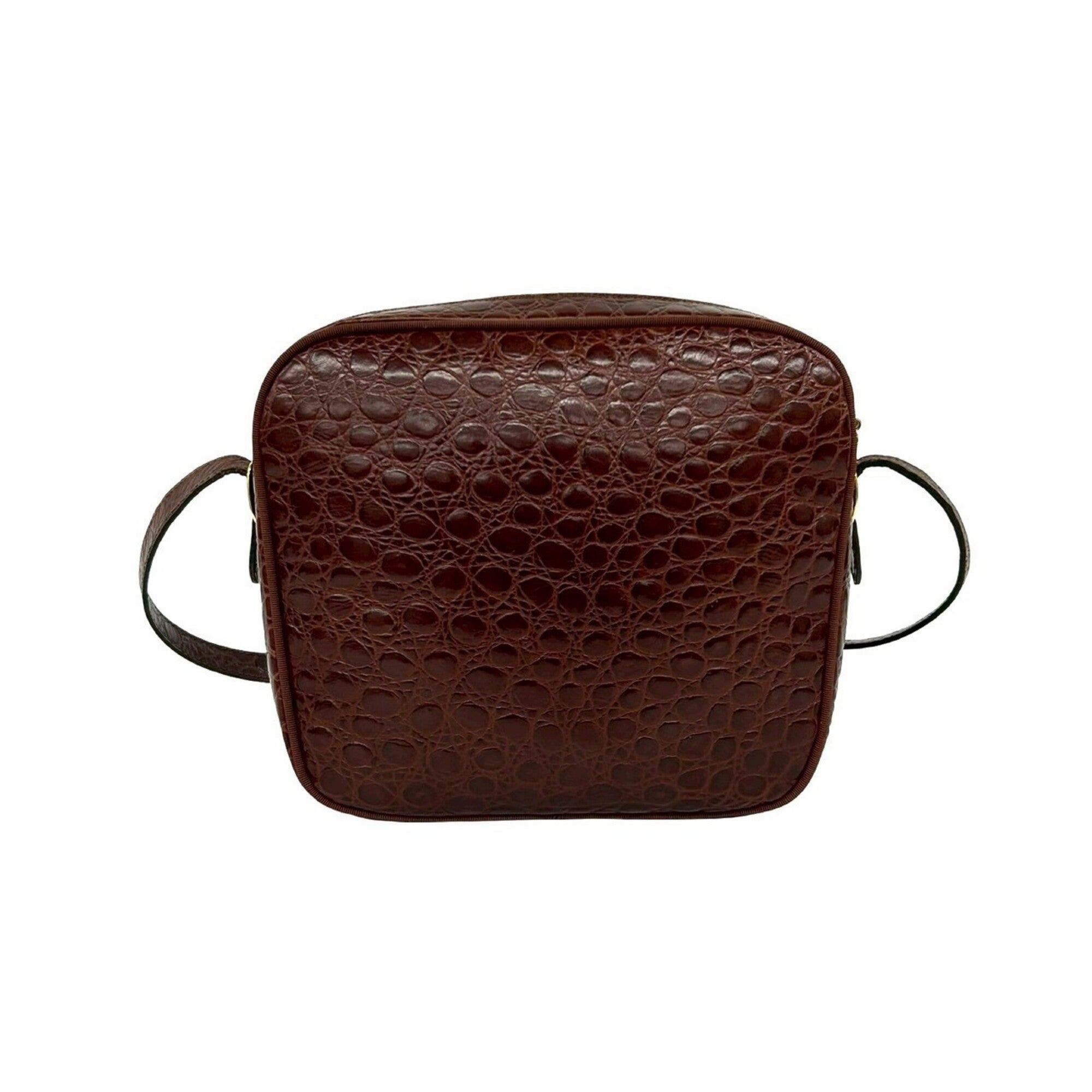 Salvatore Ferragamo Brown Leather Shoulder Bag (Pre-Owned)