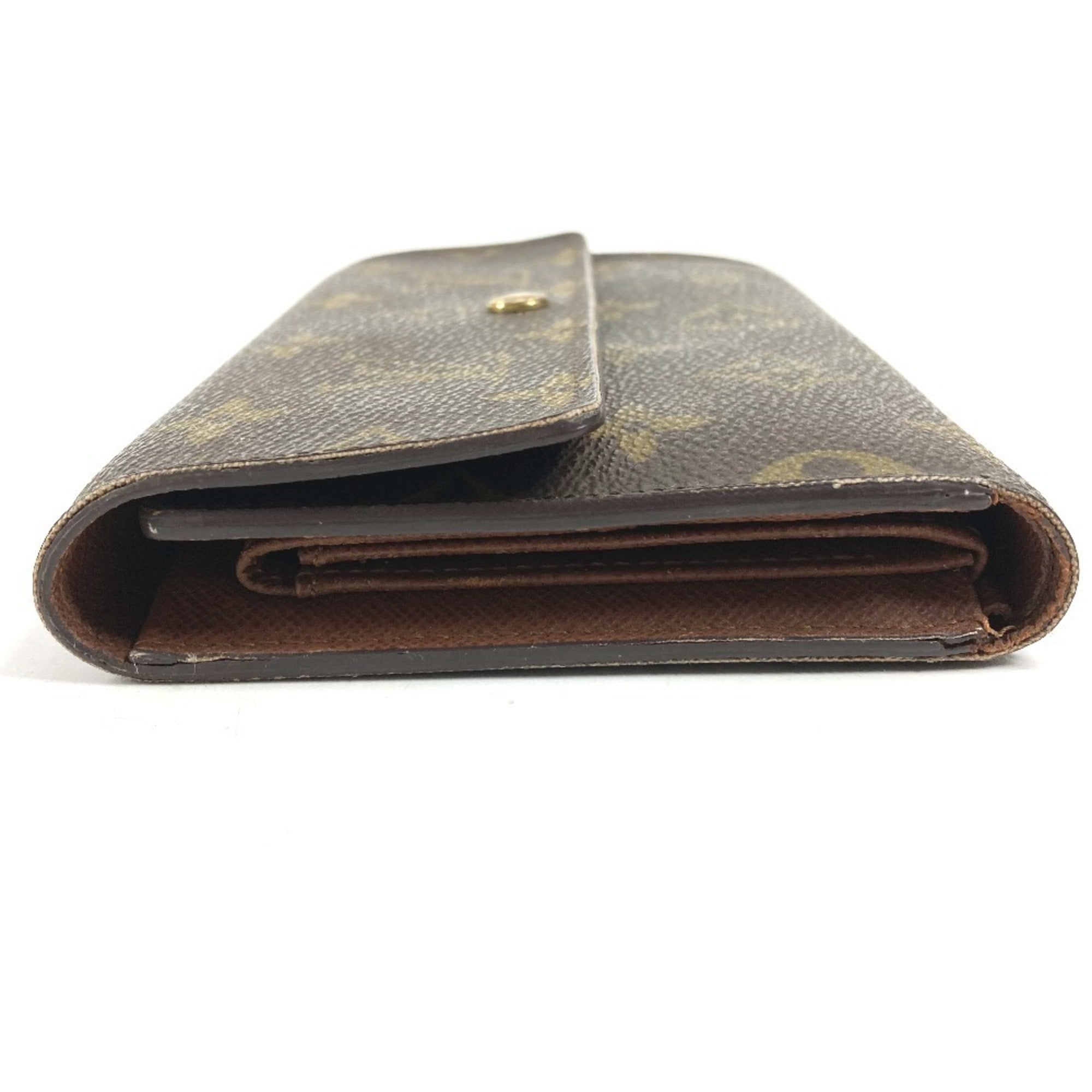 Louis Vuitton Monogram Brown Monogram Wallet (Tri-Fold) (Pre-Owned)