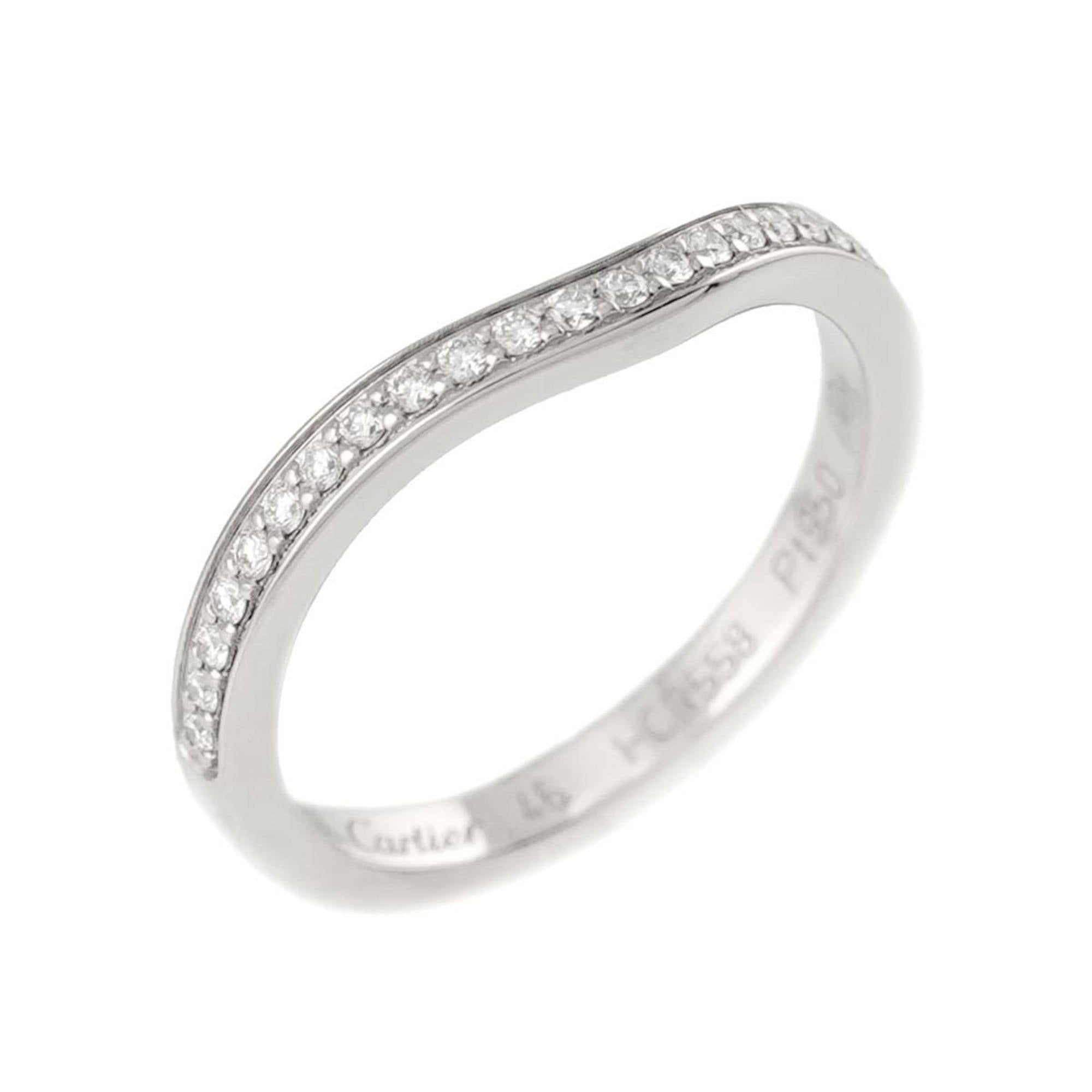 Cartier Platinum Platinum 950 Band Ring (Pre-Owned)