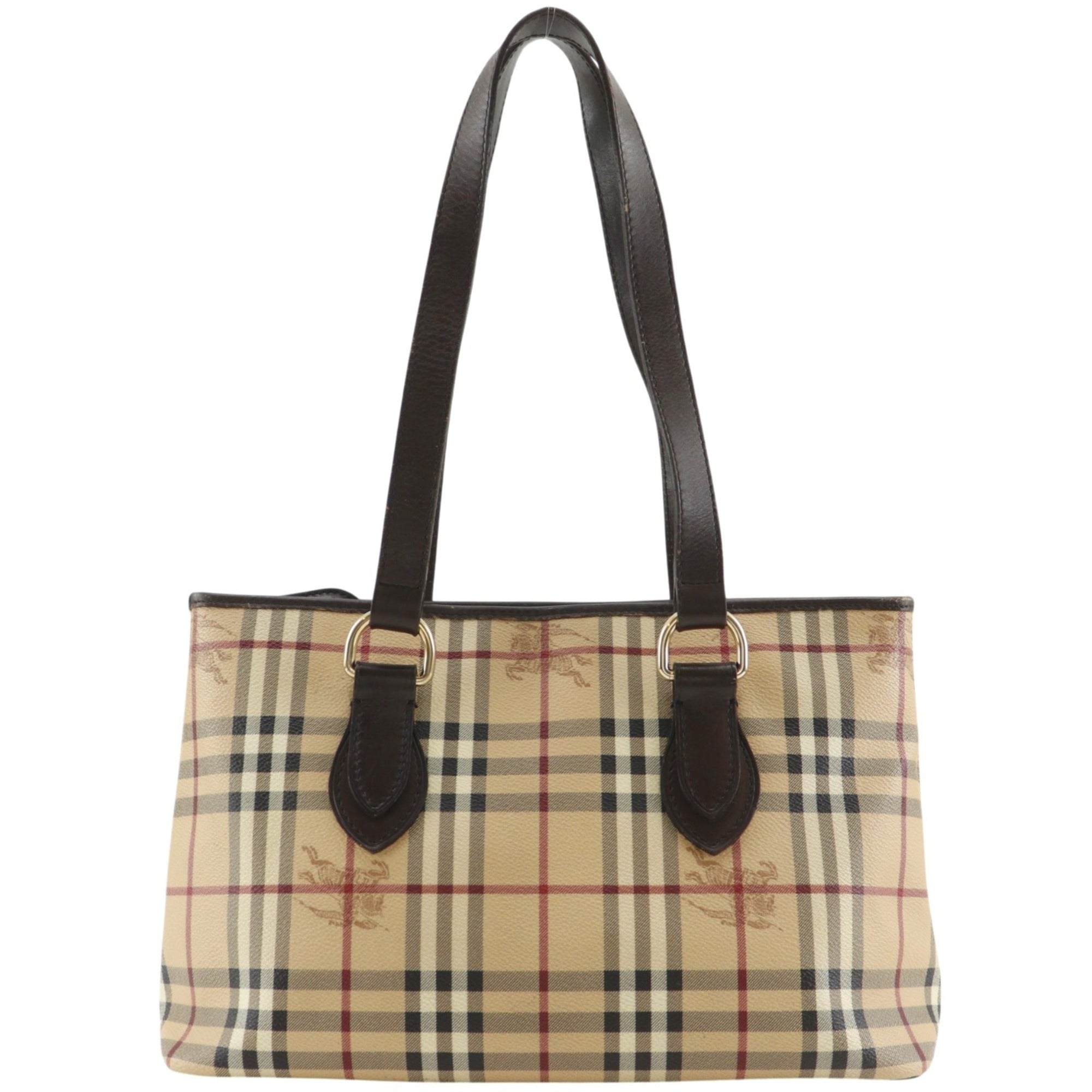 Burberry Beige Pvc Tote Bag (Pre-Owned)