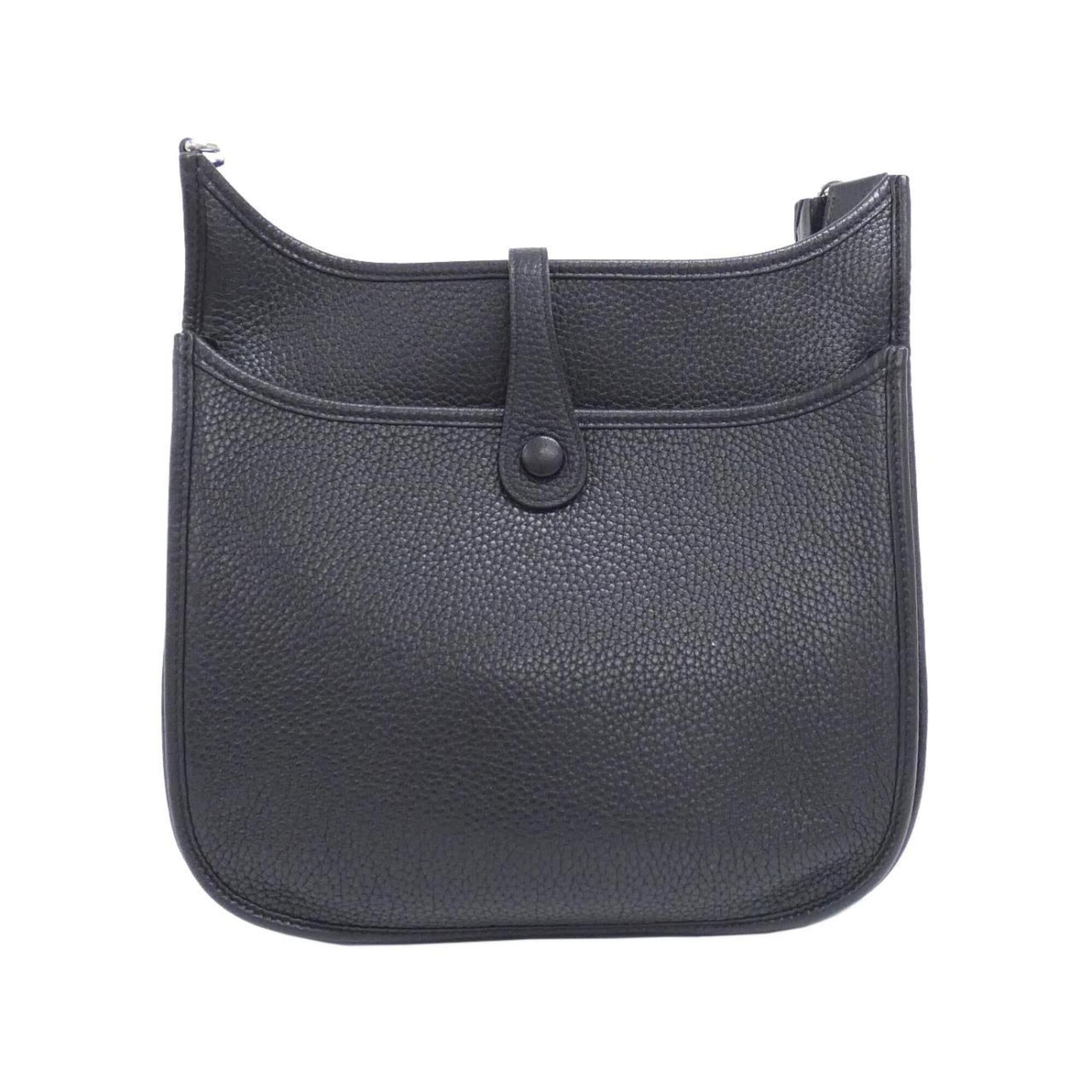 Hermes Black Taurillon Clemence Leather Shoulder Bag (Pre-Owned)