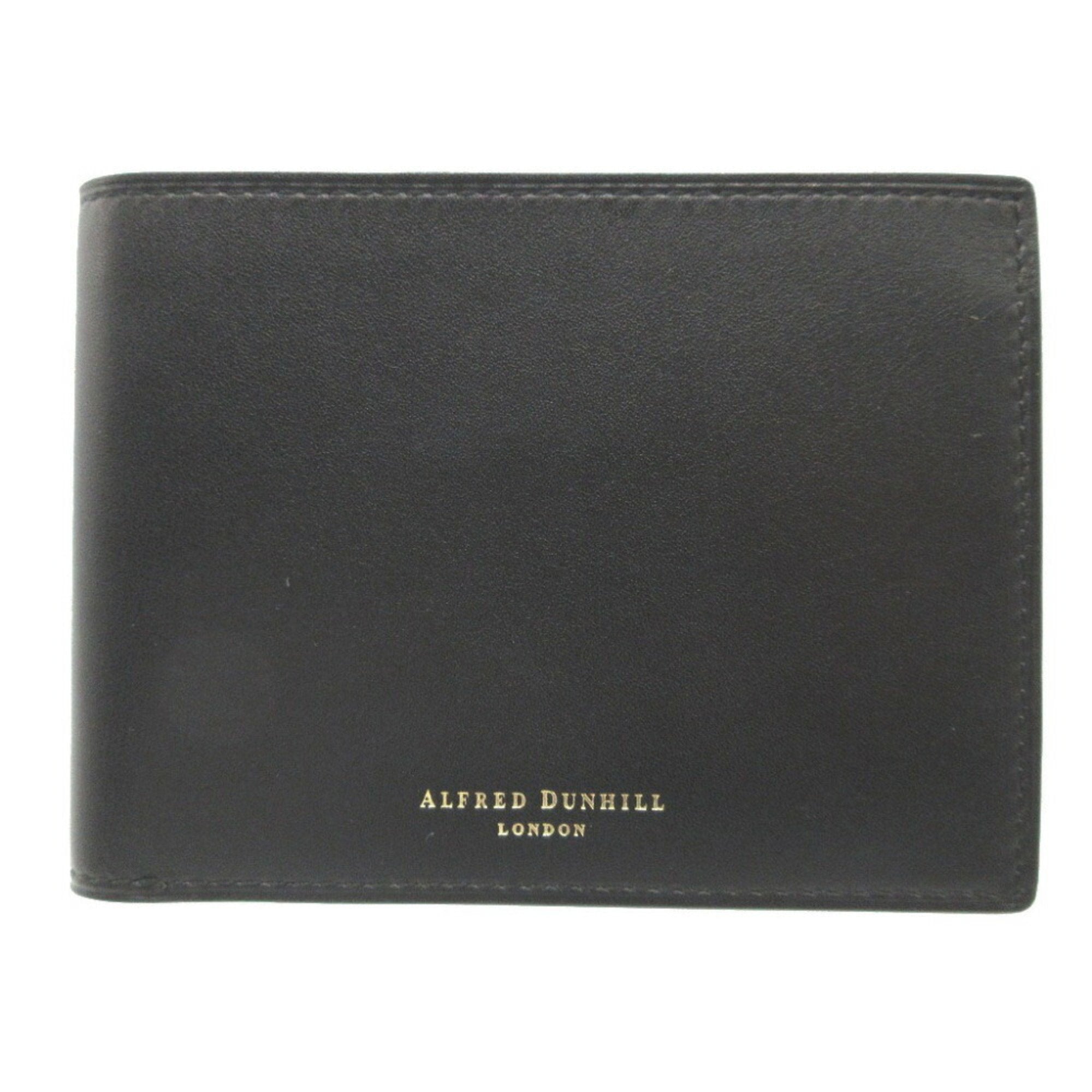 Dunhill Black Leather Bill Wallet (Bi-Fold) (Pre-Owned)