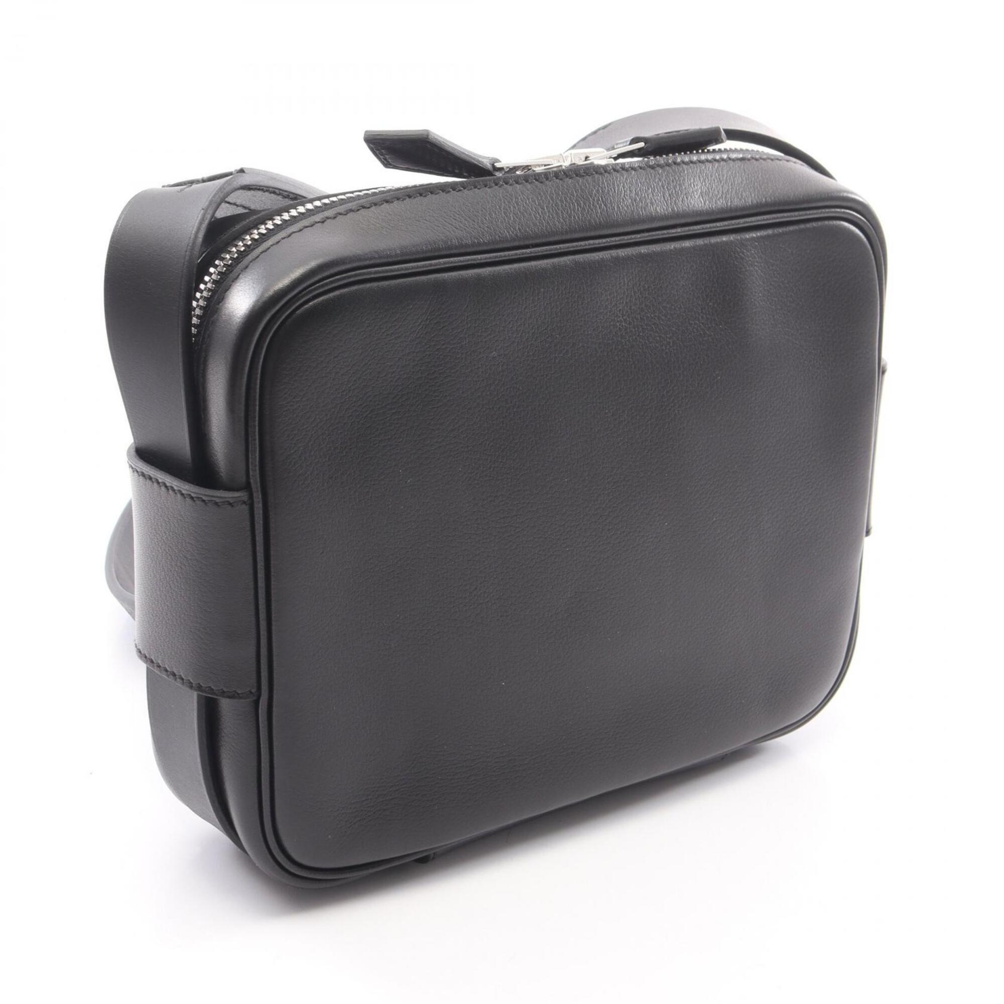 Hermes Black Leather Shoulder Bag (Pre-Owned)