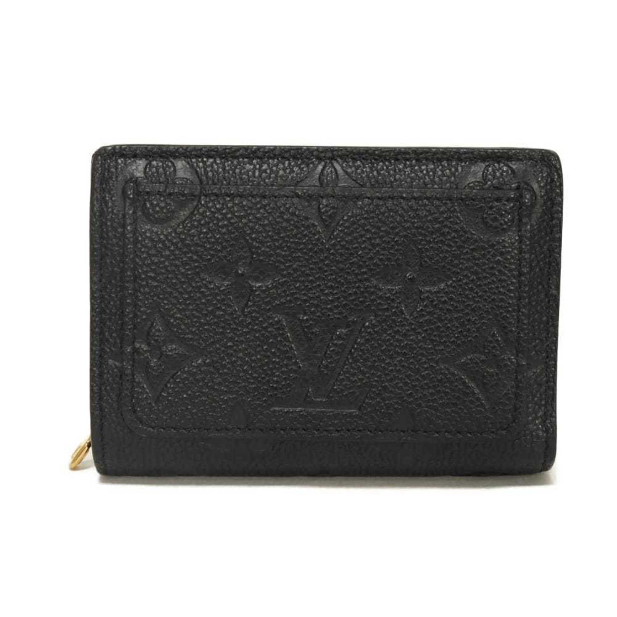 Louis Vuitton Black Galle Monogram Noir Monogram Empreinte Wallet (Bi-Fold) (Pre-Owned)