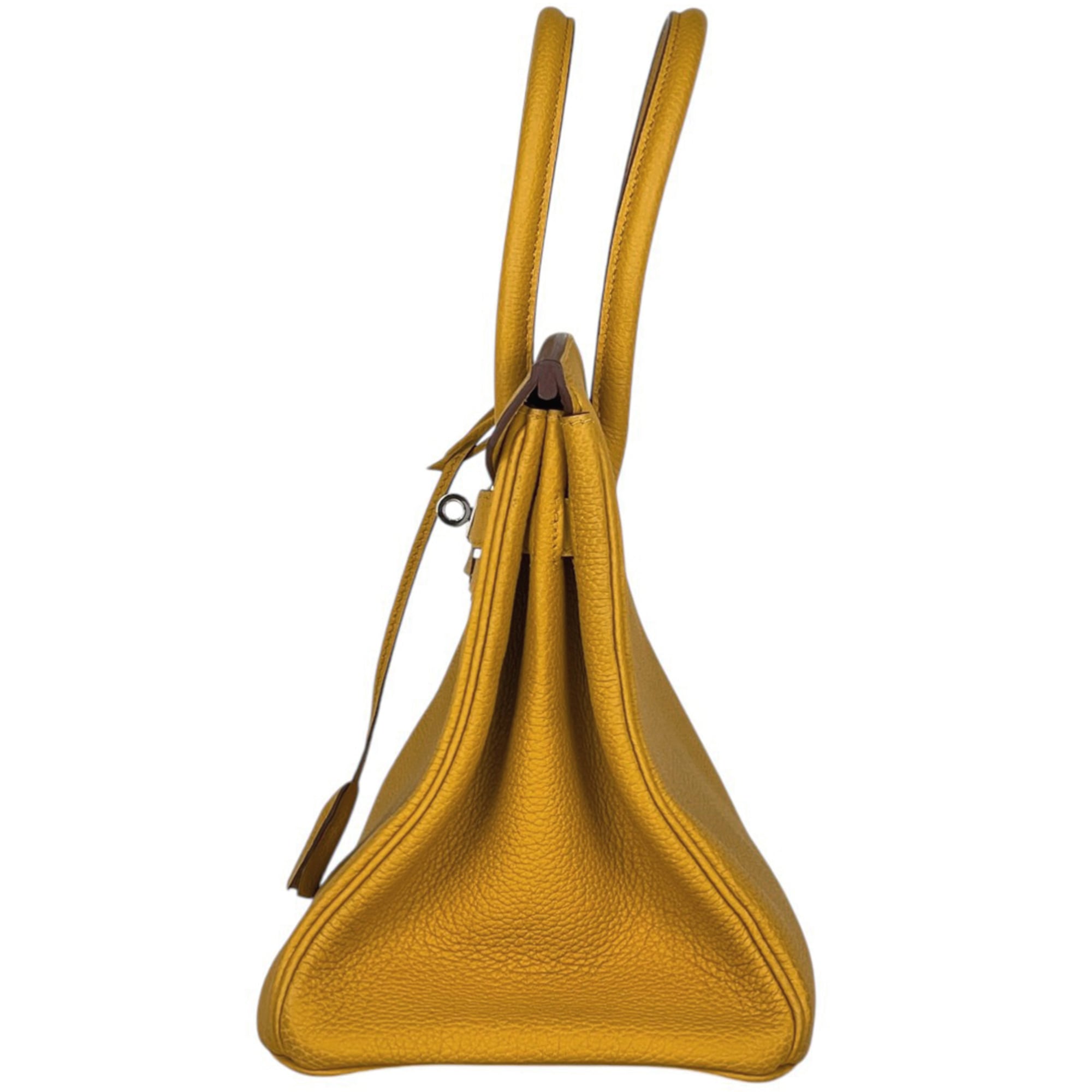 Hermes Birkin Yellow Togo Leather Handbag (Pre-Owned)