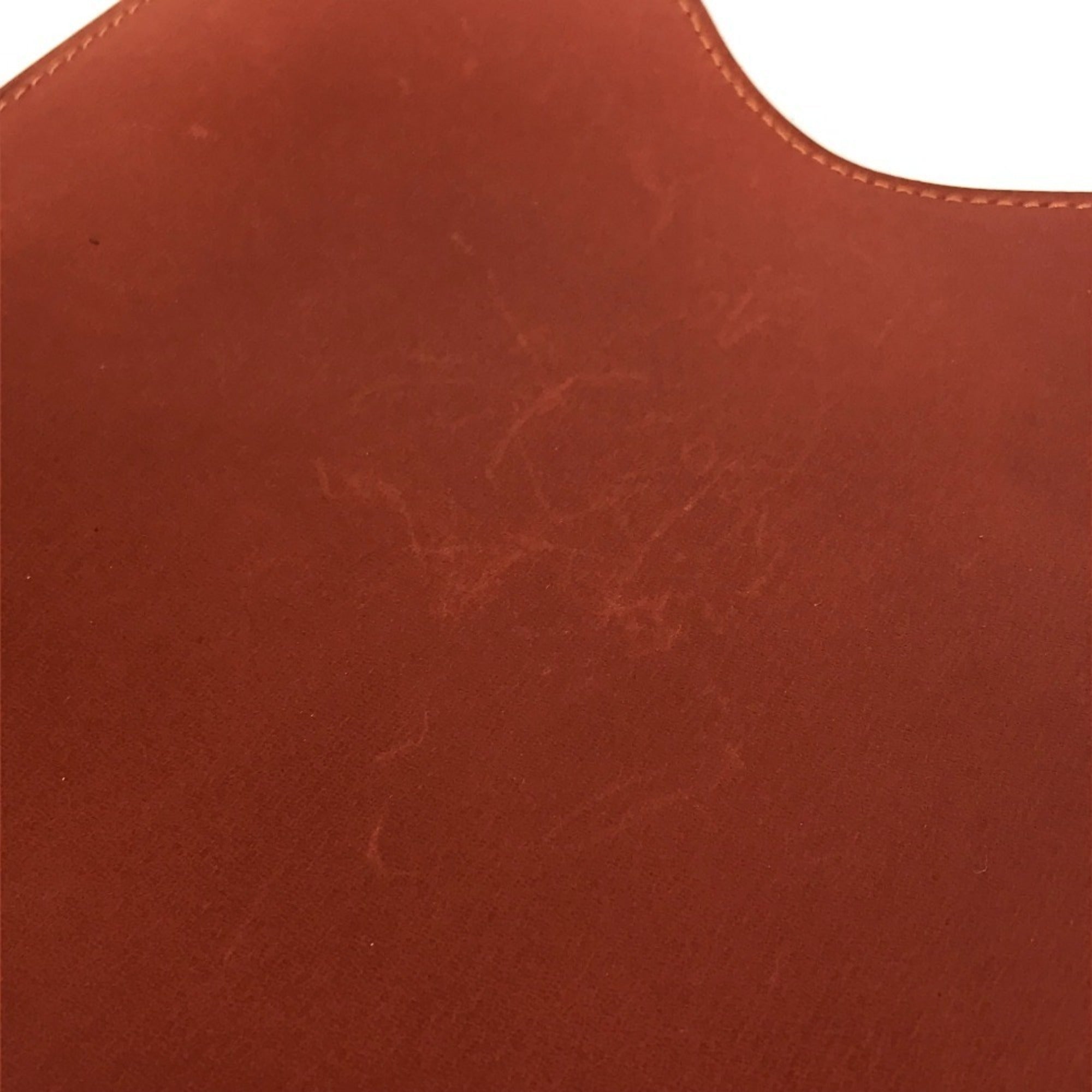 Hermes Onimaitou Brown Leather Handbag Shoulder Bag (Pre-Owned)