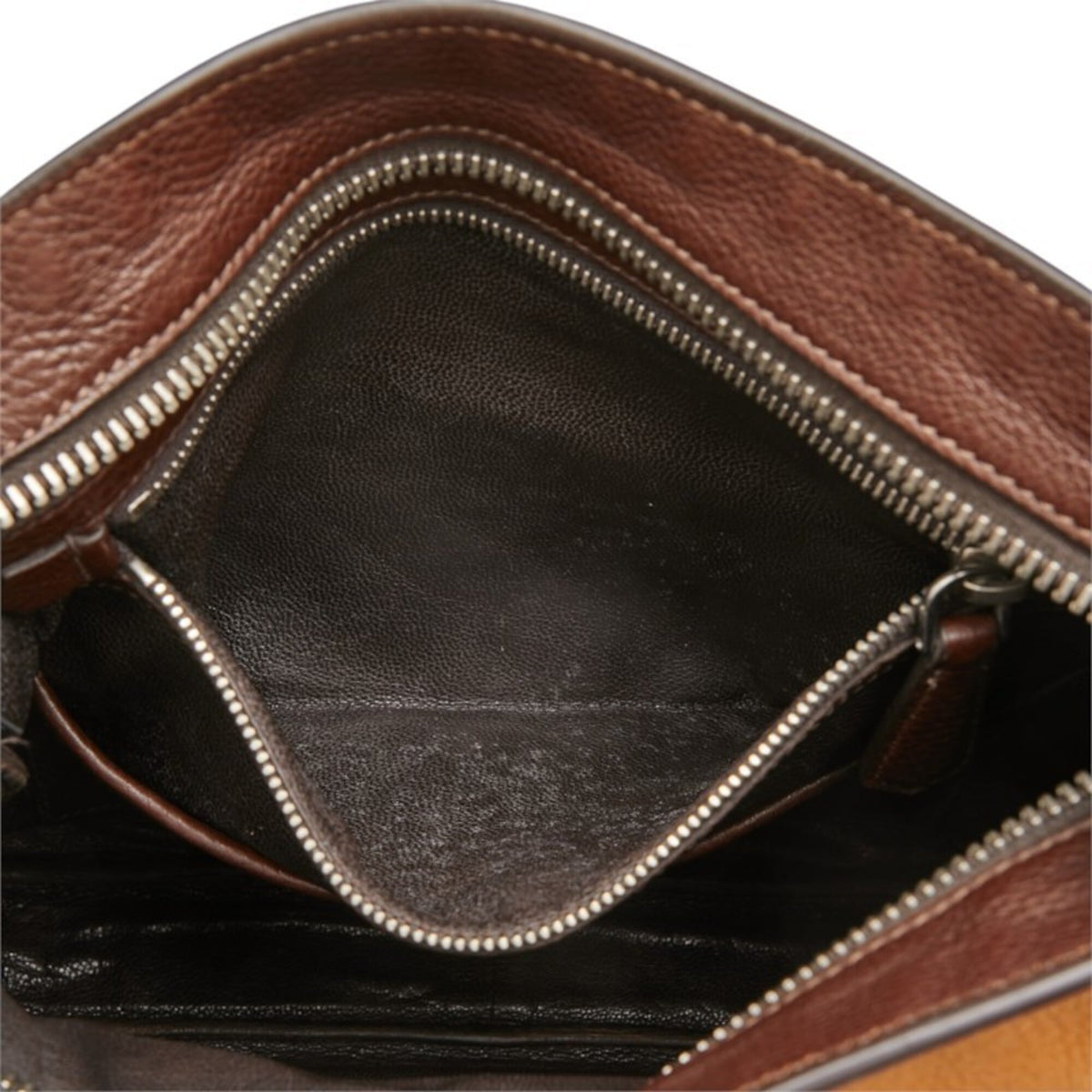 Prada Brown Camel Leather Shoulder Bag (Pre-Owned)