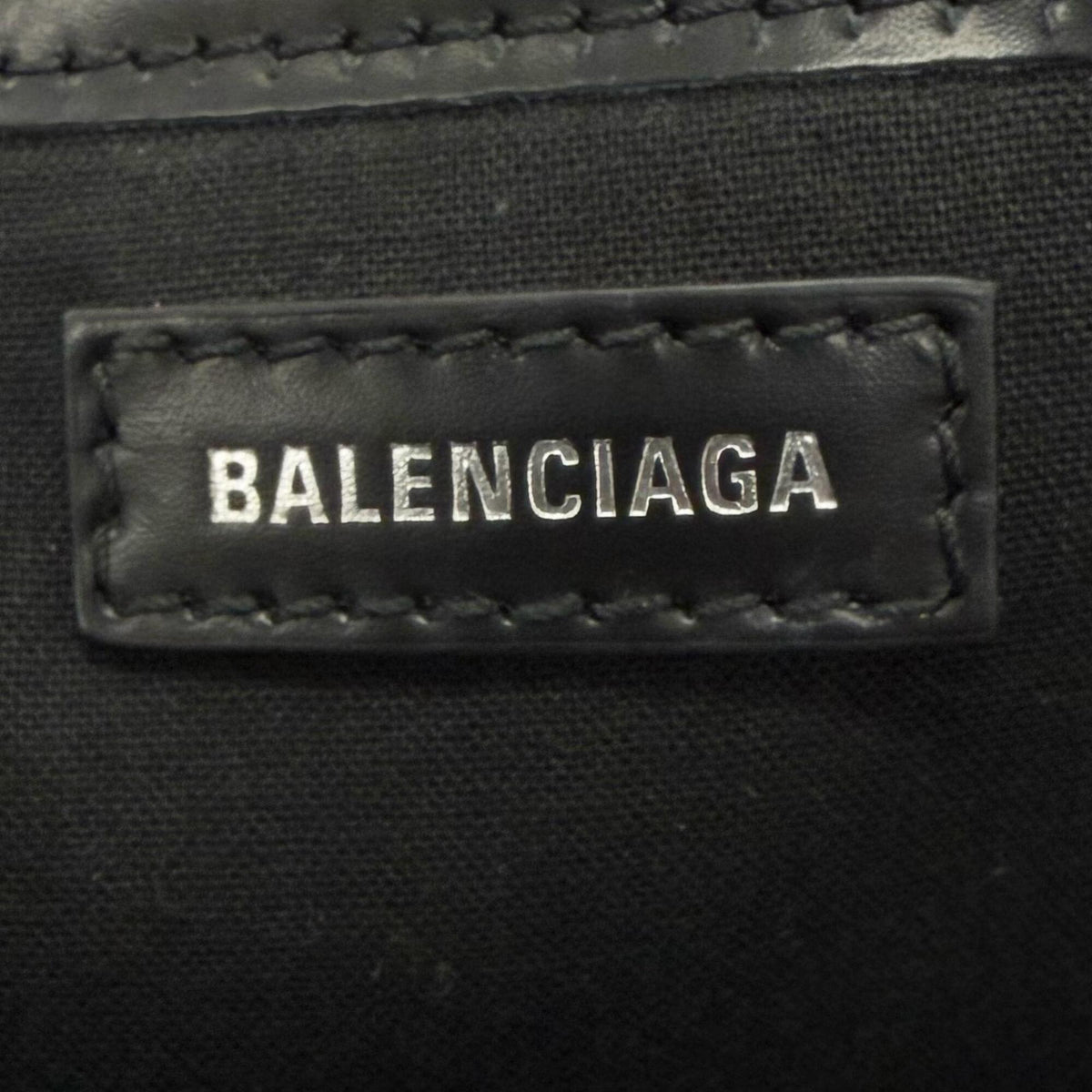 Balenciaga Black Canvas Leather Shoulder Bag (Pre-Owned)