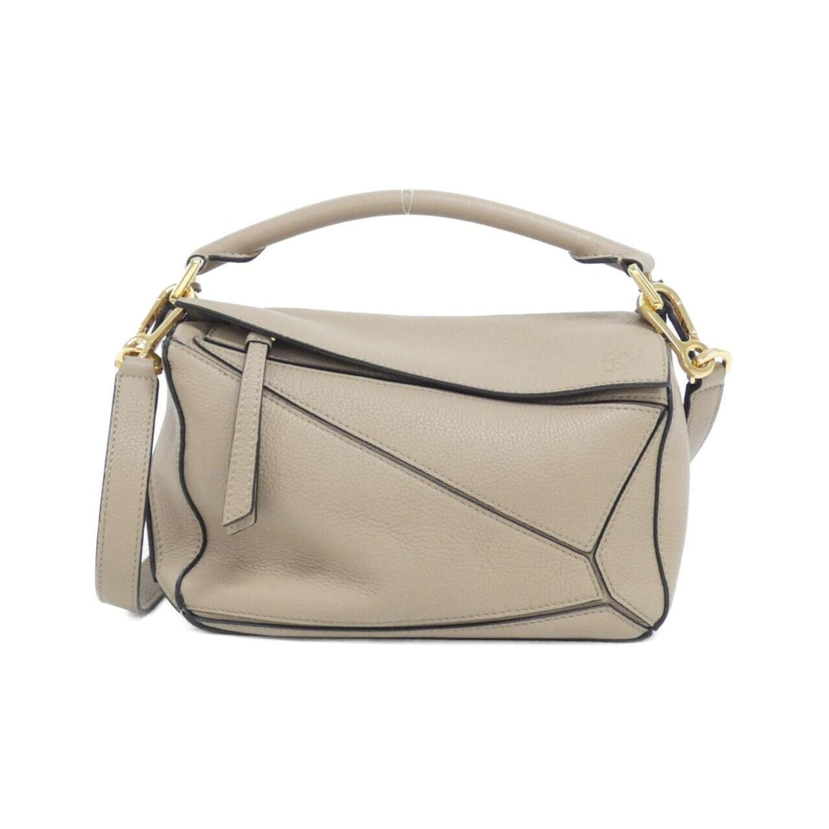 Loewe Sand Leather Handbag (Pre-Owned)