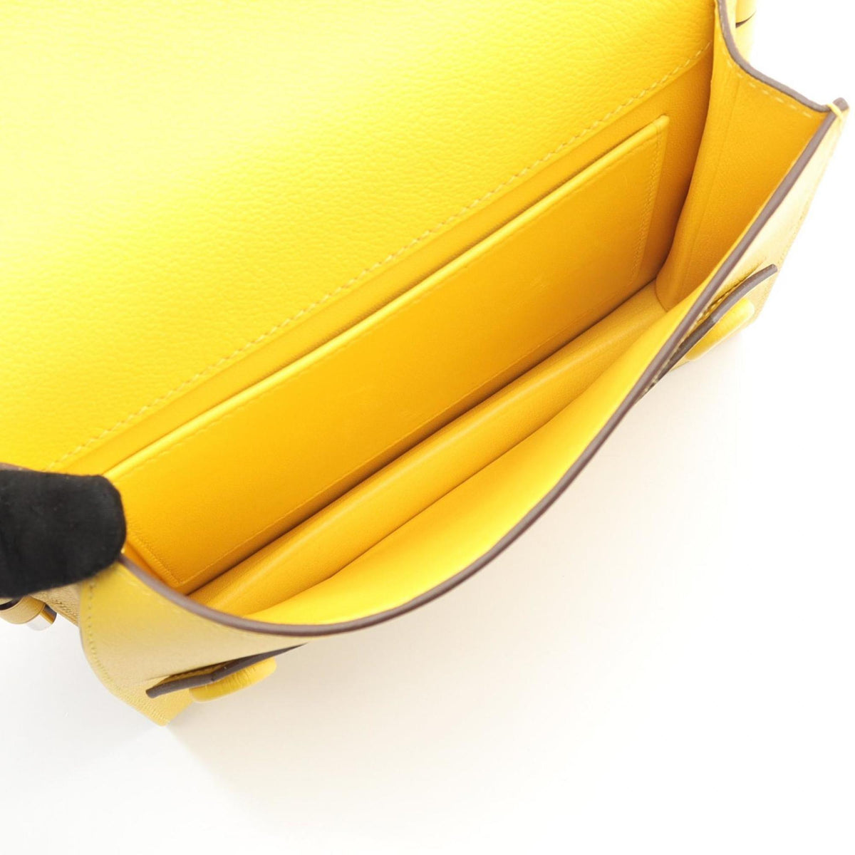 Hermes Yellow Leather Shoulder Bag (Pre-Owned)