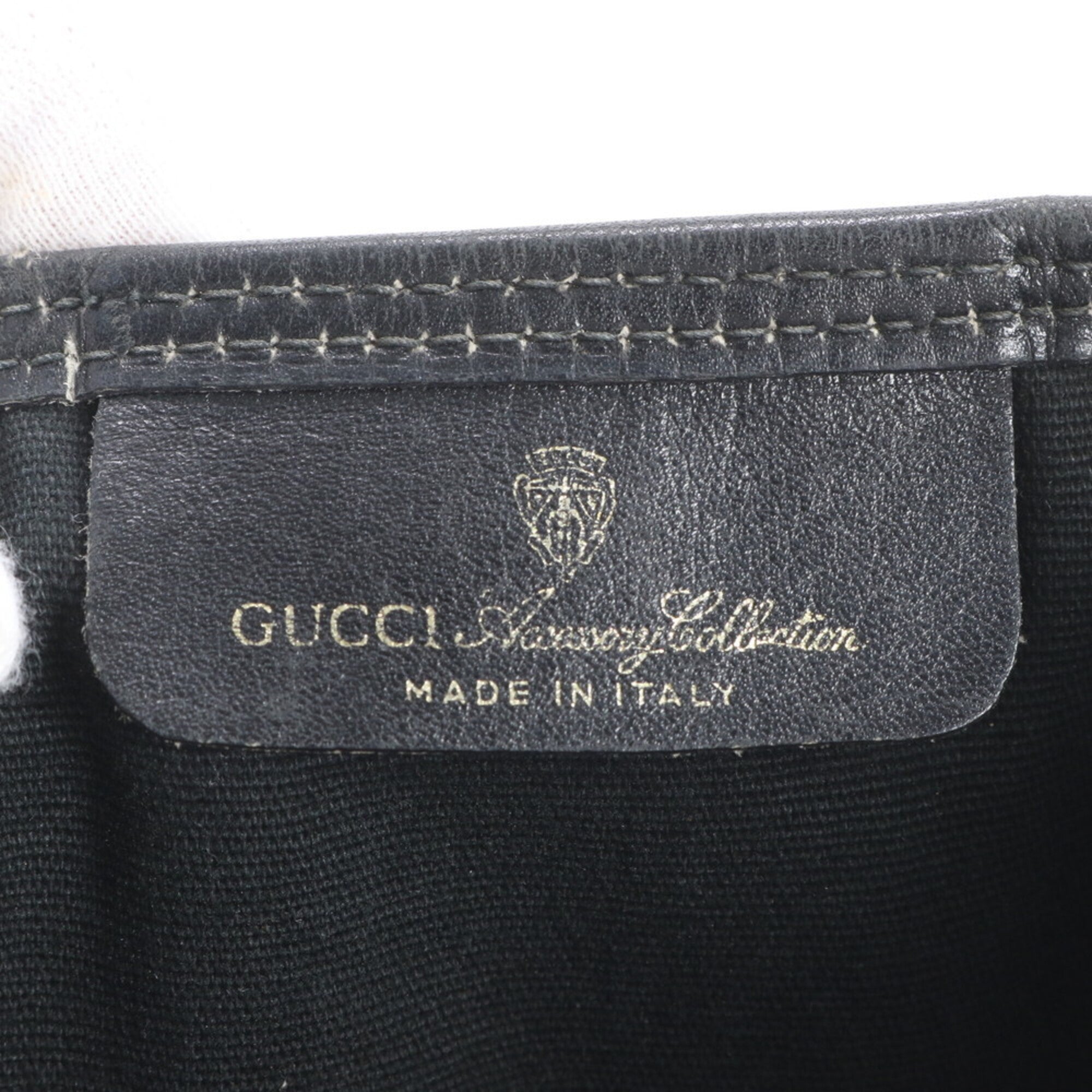 Gucci Gg Canvas Black Gg Canvas Leather Shoulder Bag Tote Bag (Pre-Owned)