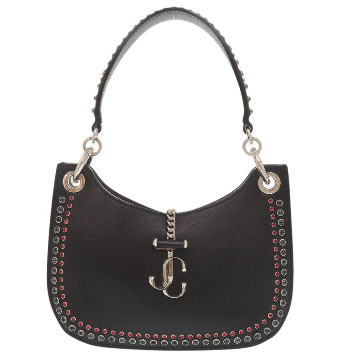 Jimmy Choo Black Leather Shoulder Bag (Pre-Owned)