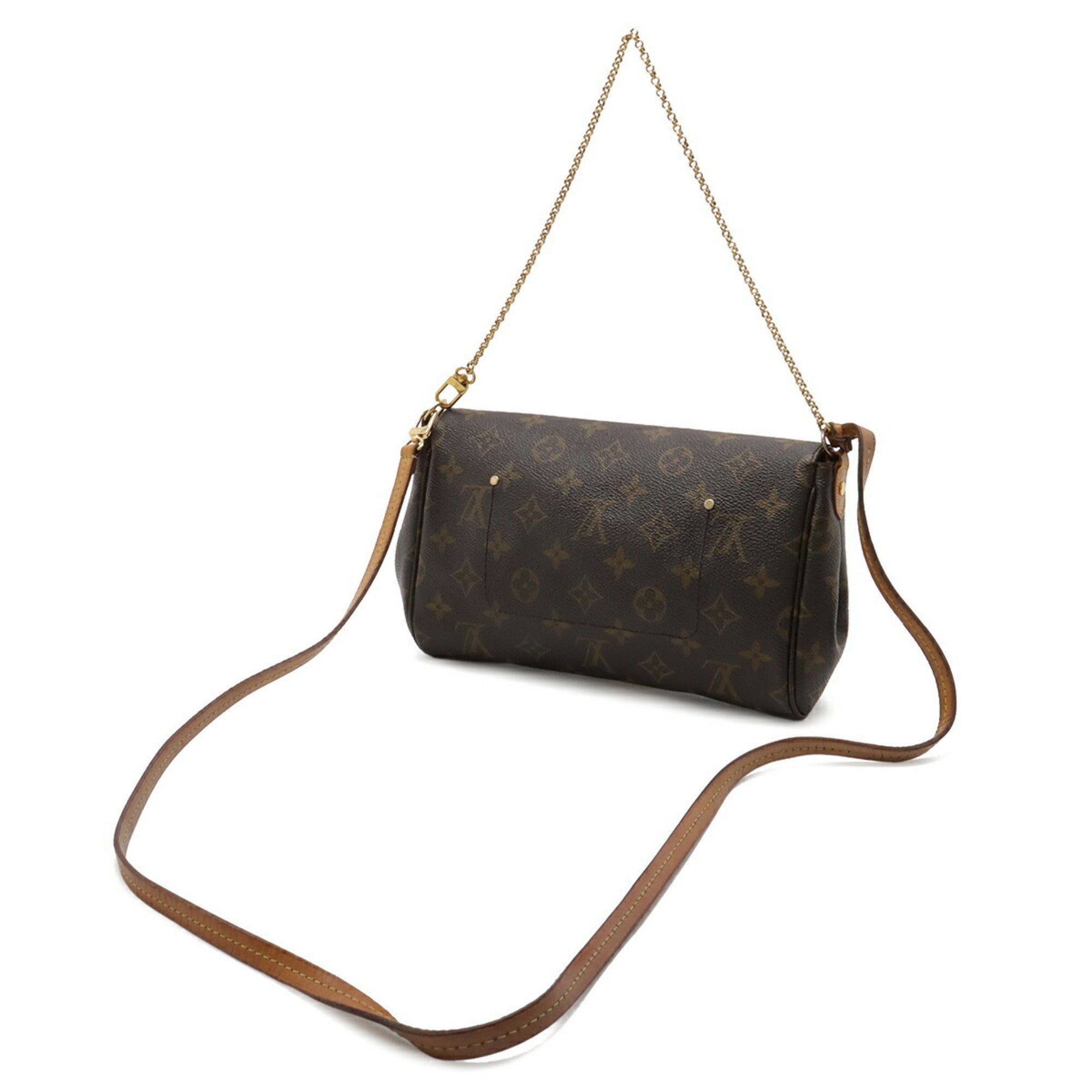 Louis Vuitton Monogram Brown Monogram Clutch Bag Shoulder Bag (Pre-Owned)