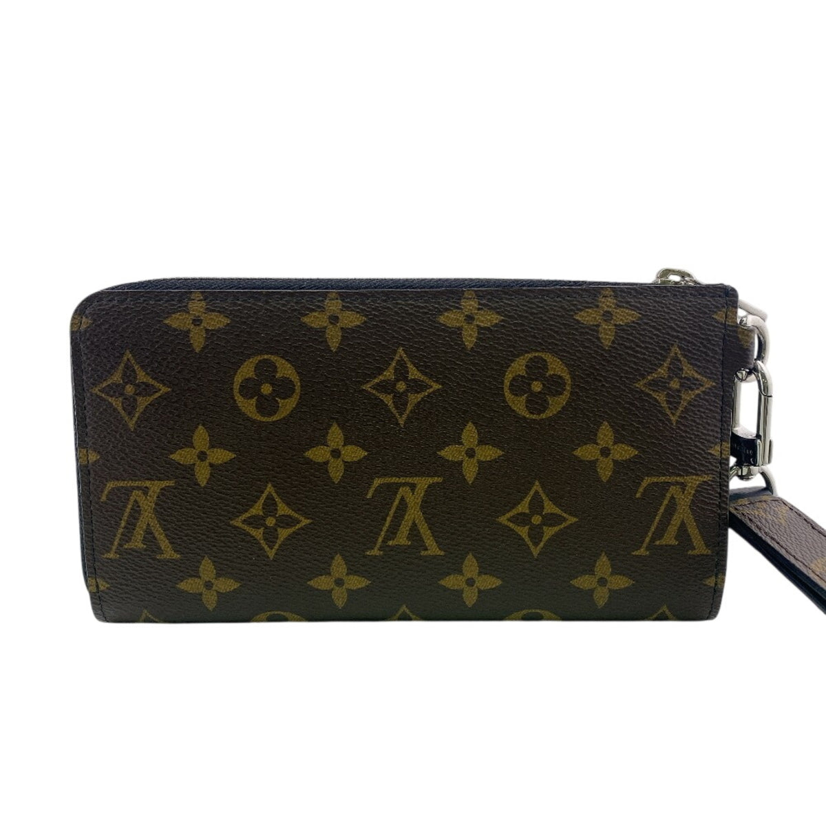 Louis Vuitton Brown Monogram Canvas Leather Long Wallet (Bi-Fold) (Pre-Owned)