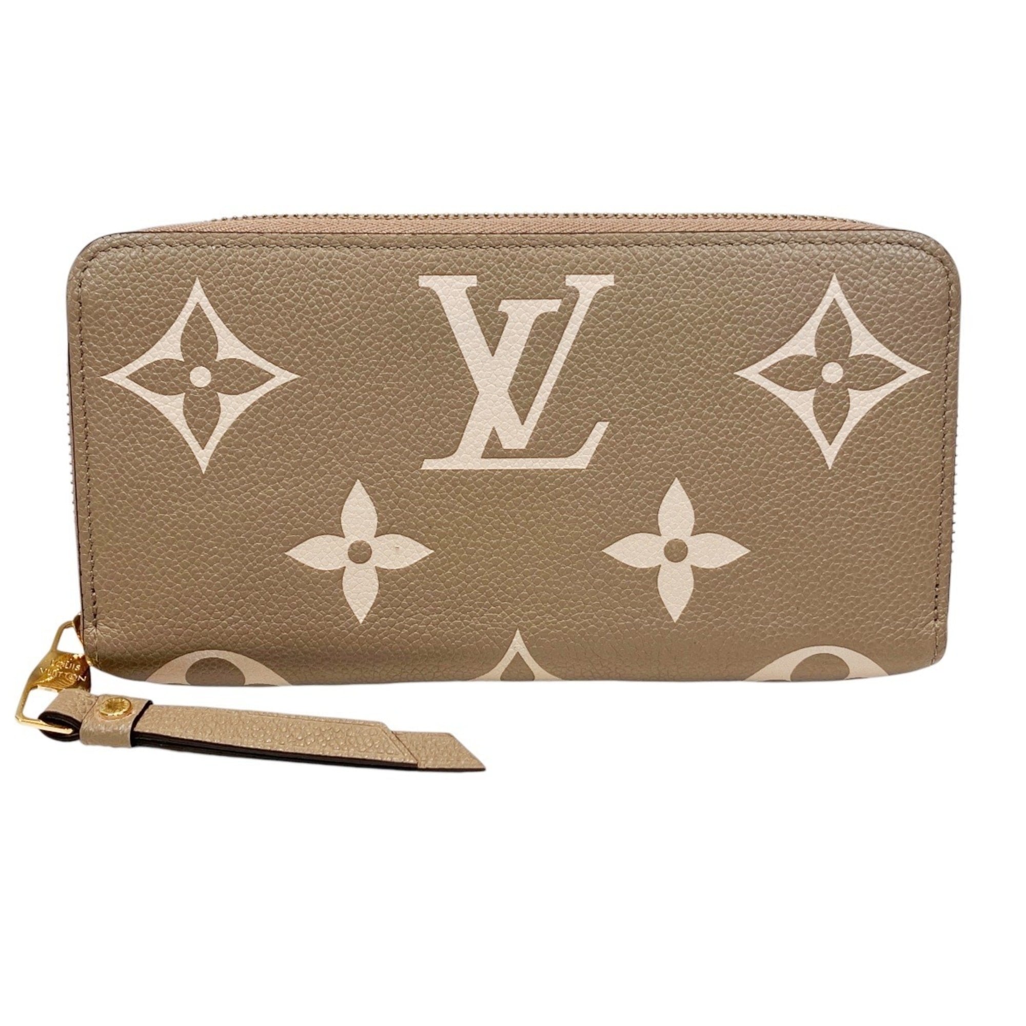 Louis Vuitton Tourterelle Monogram Empreinte Leather Long Wallet (Bi-Fold) (Pre-Owned)