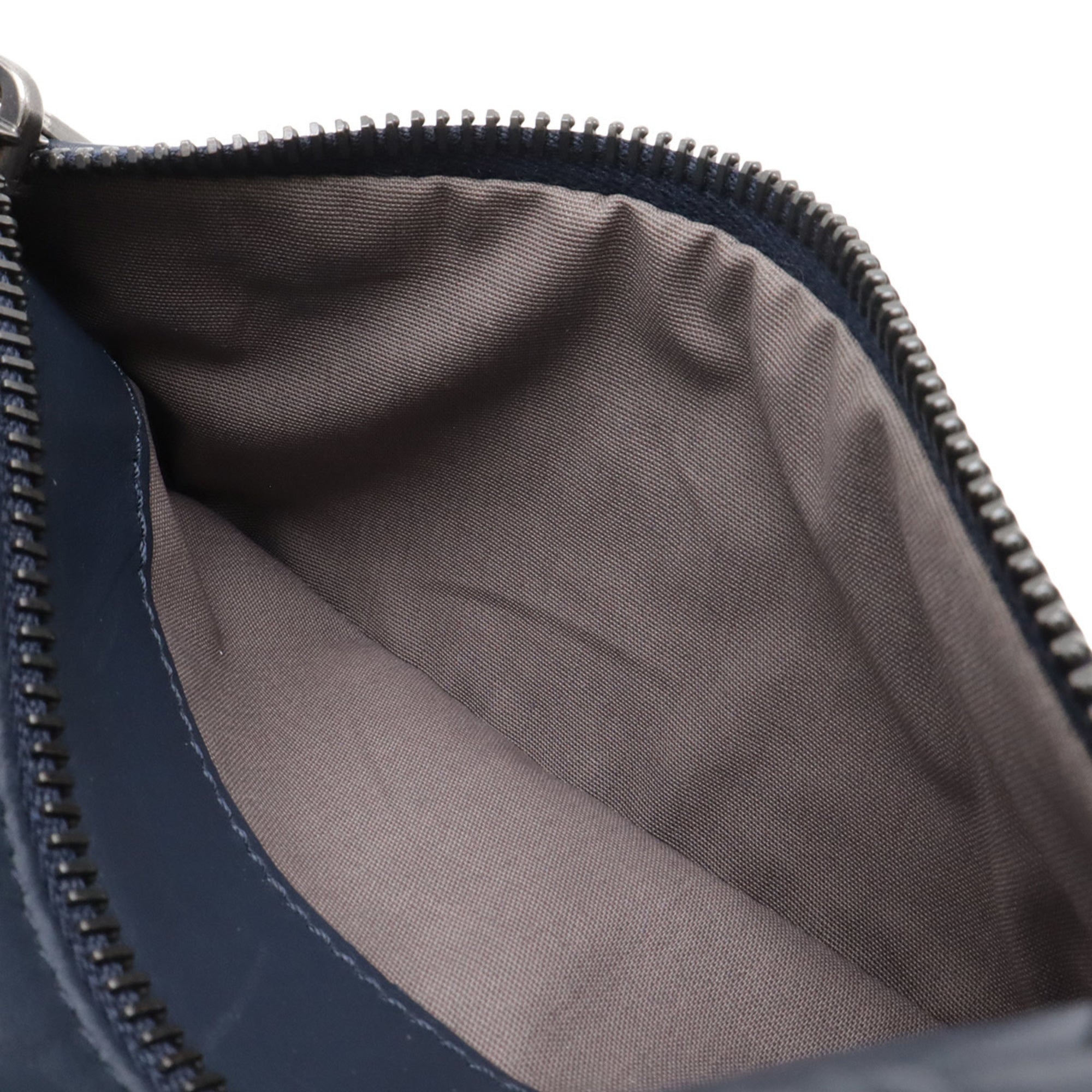 Bottega Veneta Intrecciato Navy Leather Sling Bag (Pre-Owned)