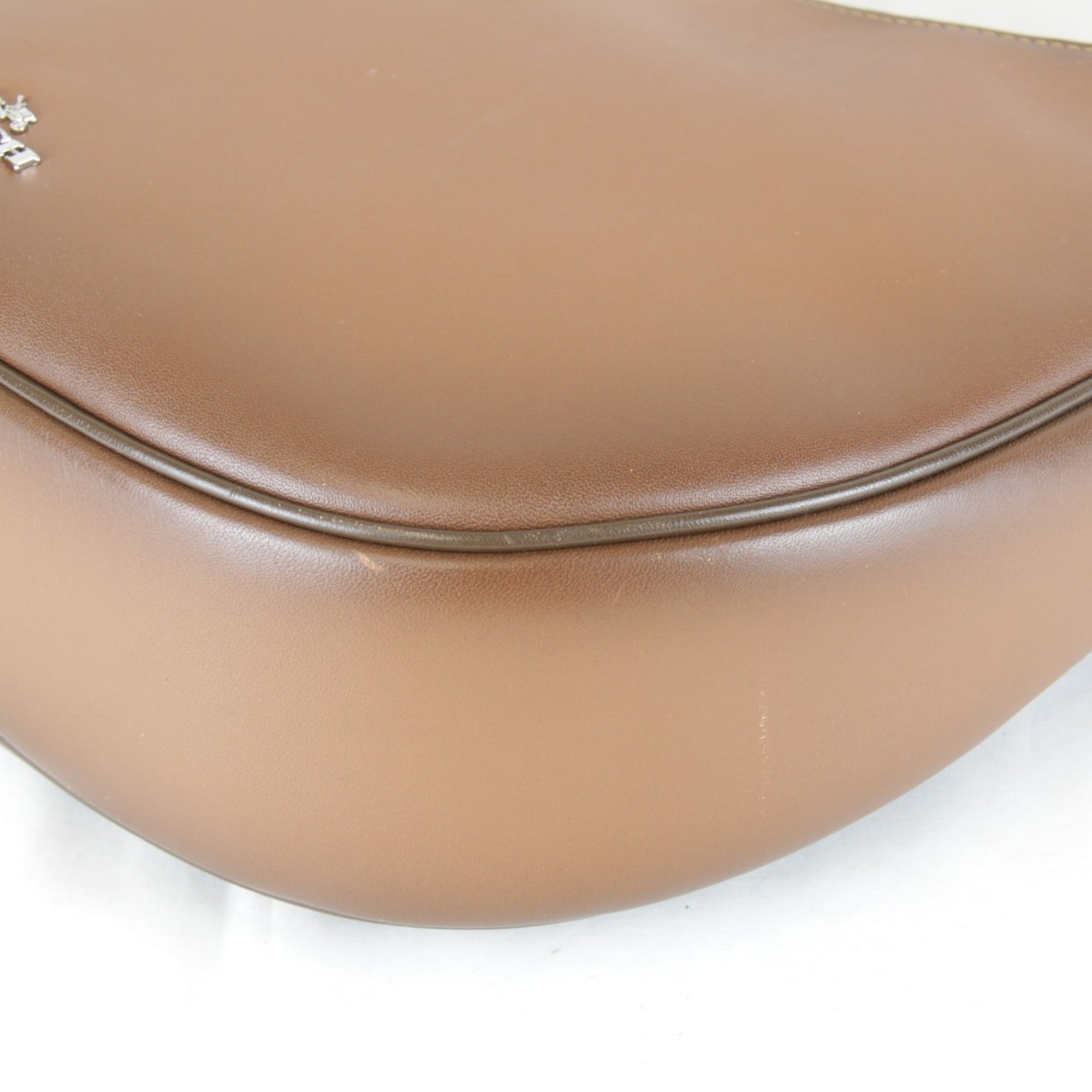 Coach Brown Leather Shoulder Bag (Pre-Owned)