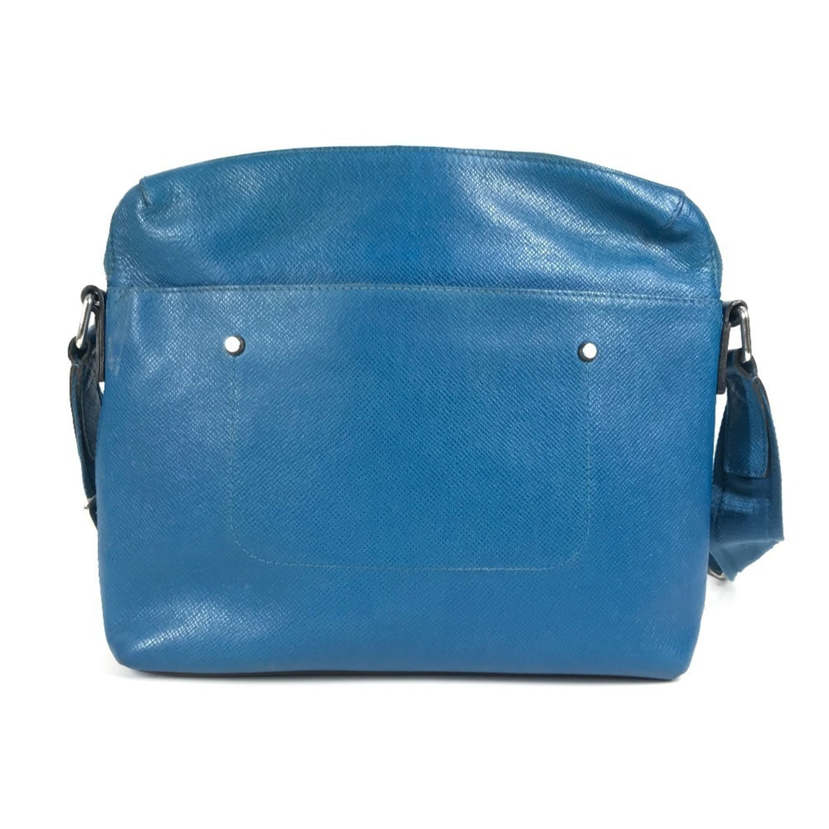 Louis Vuitton Blue Taiga Leather Messenger Bag Shoulder Bag (Pre-Owned)