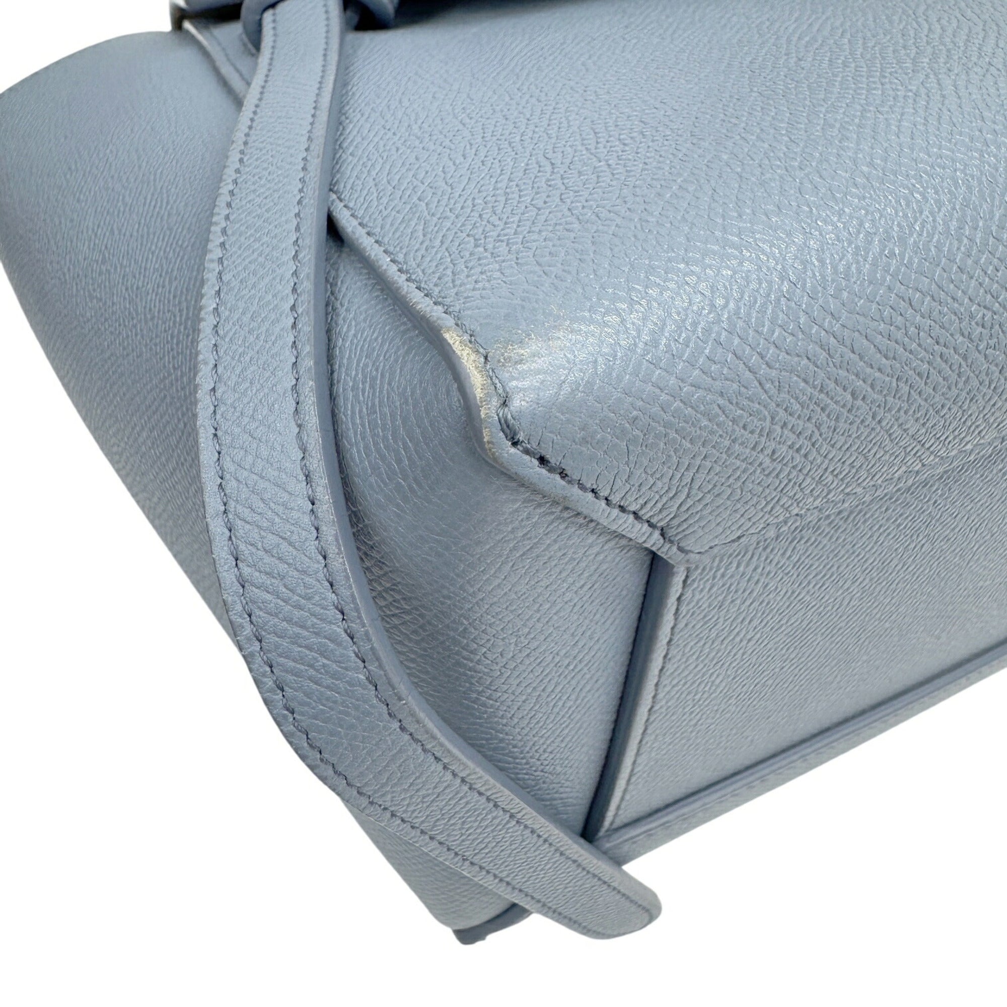 Celine Blue Leather Handbag Shoulder Bag (Pre-Owned)