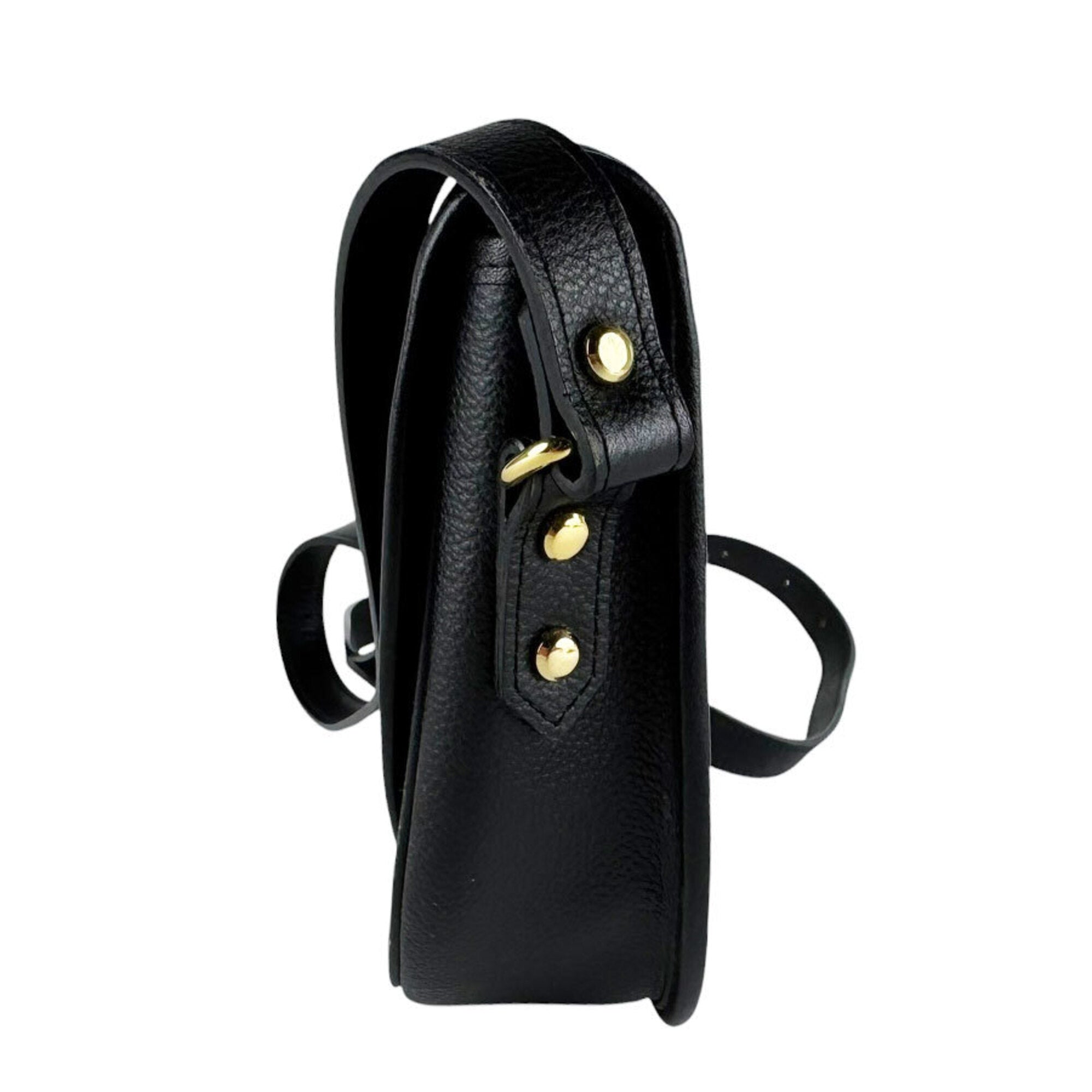Yves Saint Laurent Black Leather Shoulder Bag (Pre-Owned)