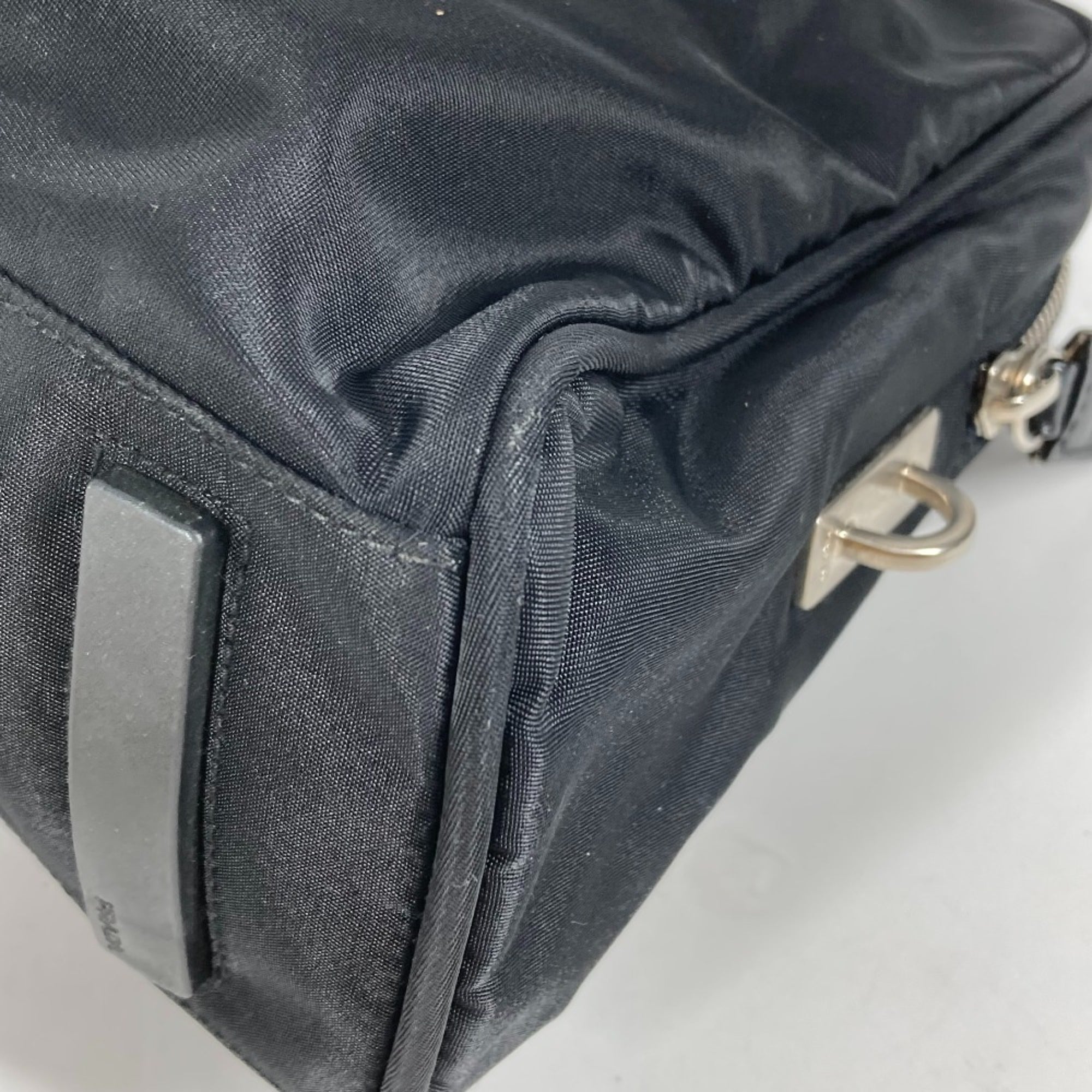 Prada Black Cloth Handbag (Pre-Owned)