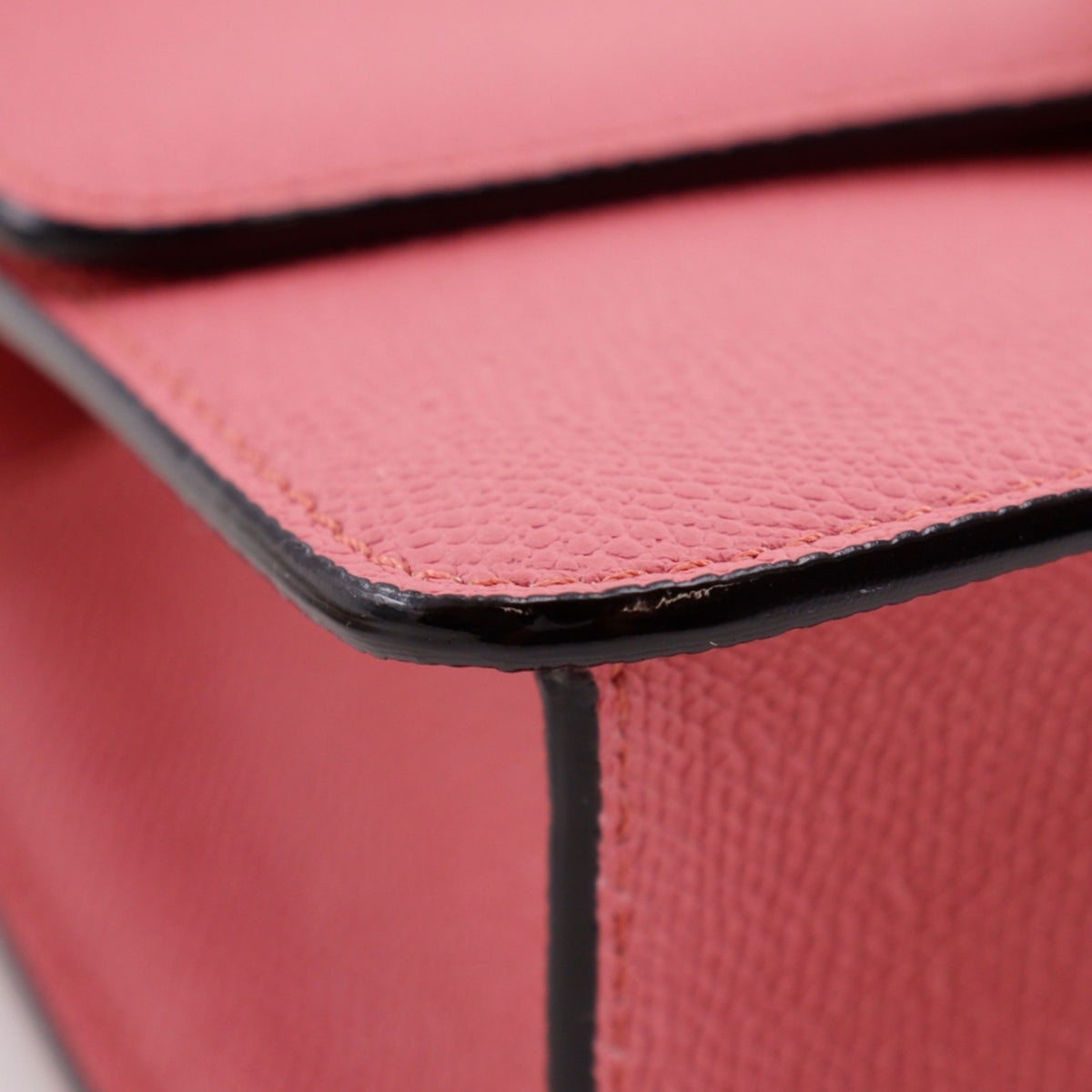 Valextra Pink Leather Shoulder Bag (Pre-Owned)