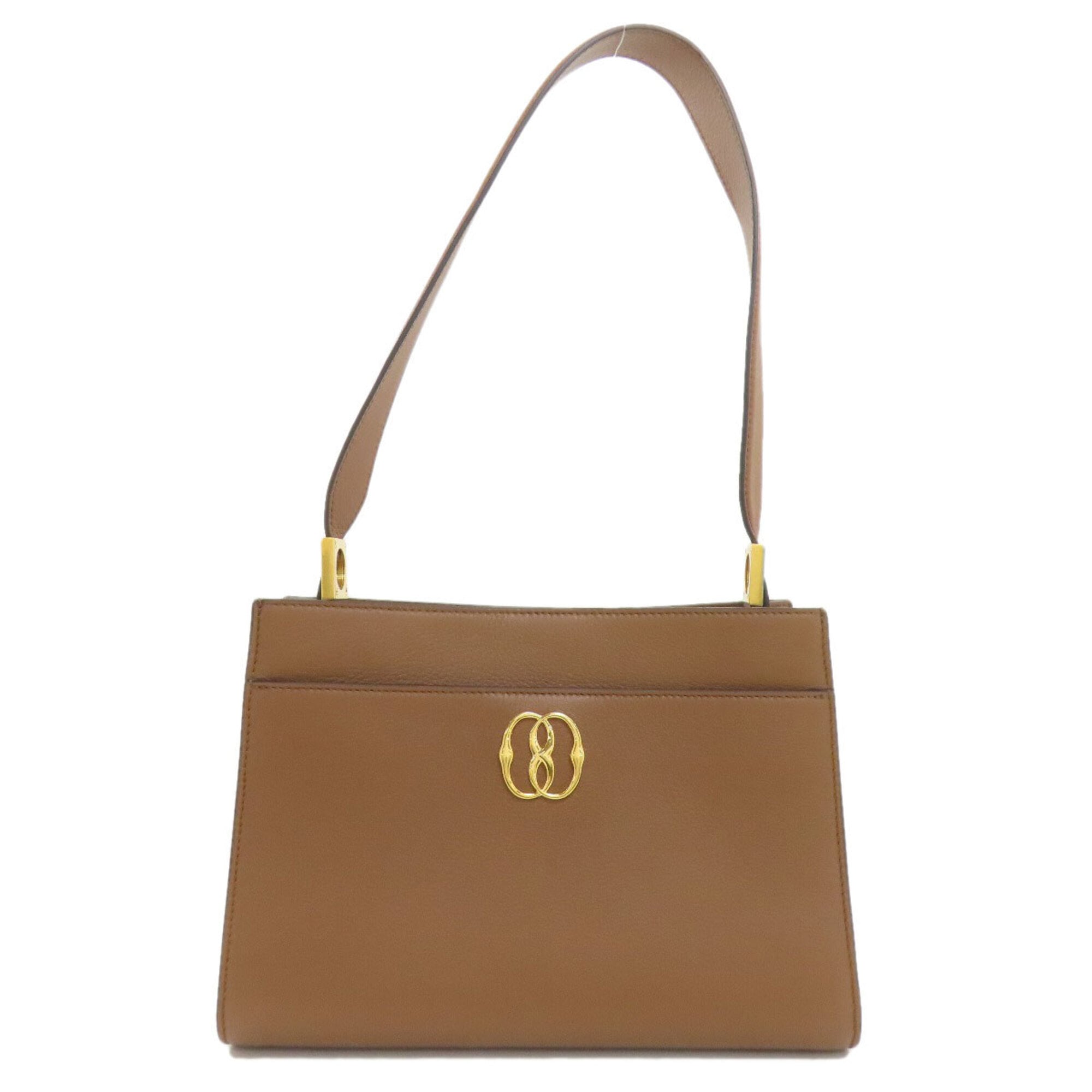 Bally Brown Leather Shoulder Bag (Pre-Owned)