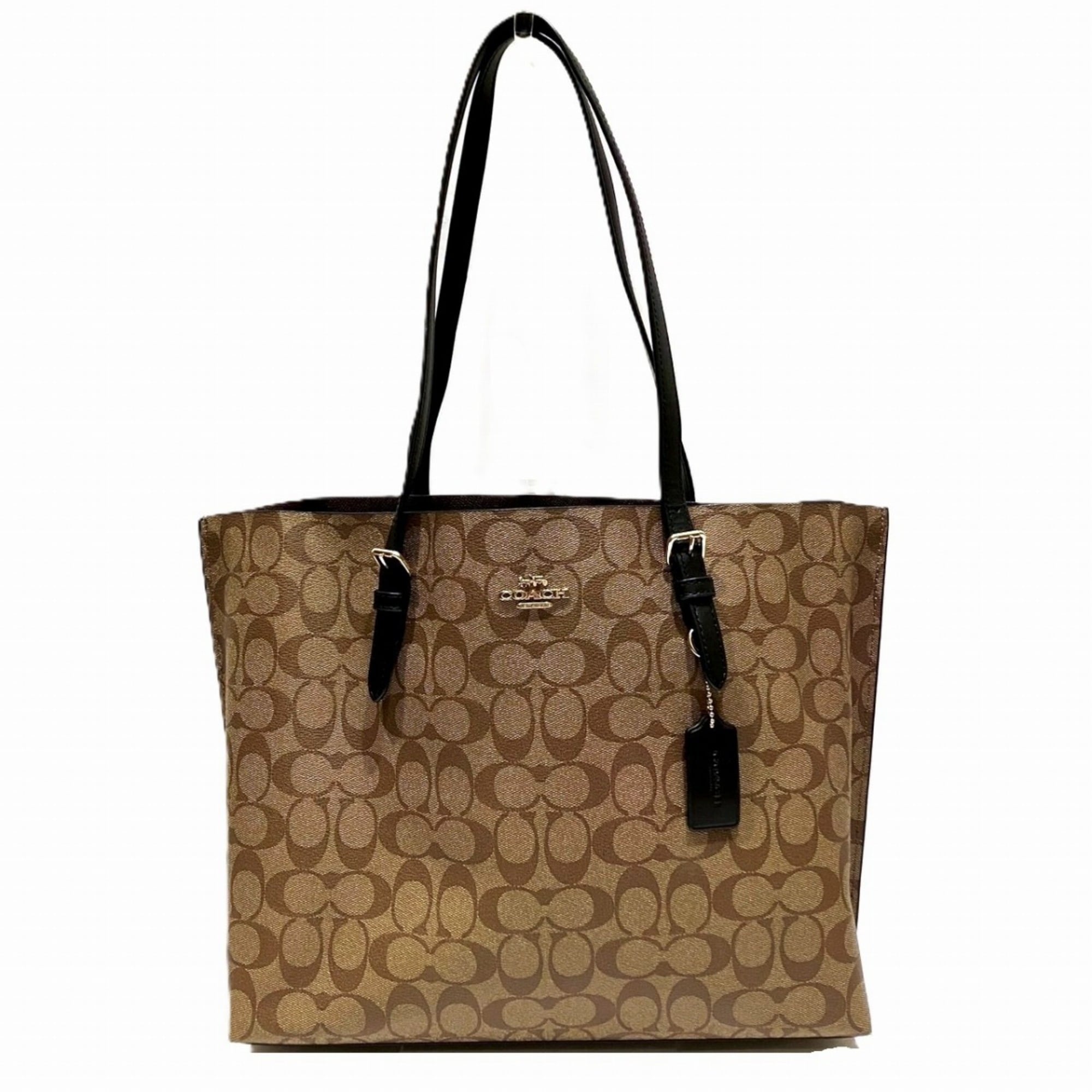 Coach Brown Signature Line Tote Bag (Pre-Owned)