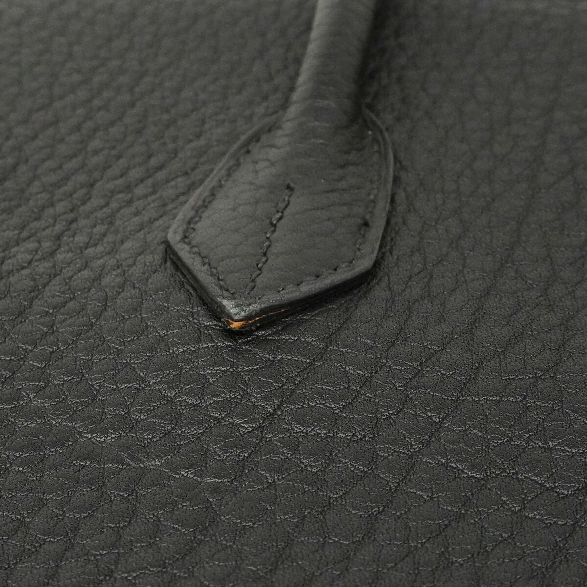 Hermes Black Fjord Leather Handbag (Pre-Owned)