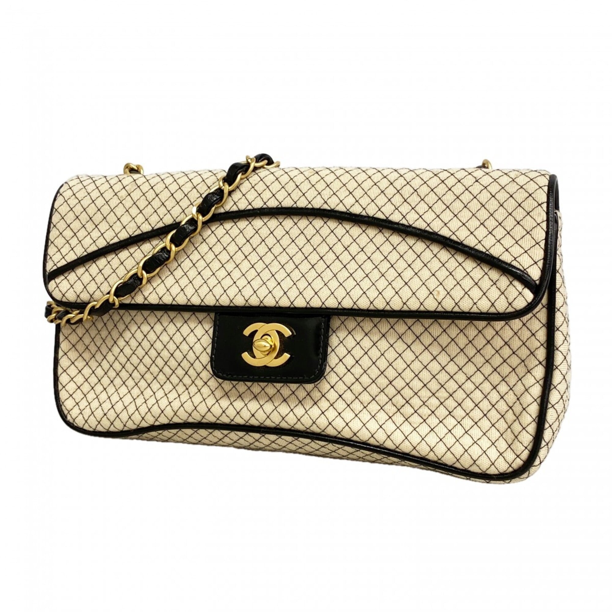 Chanel Black Ivory Shoulder Bag (Pre-Owned)