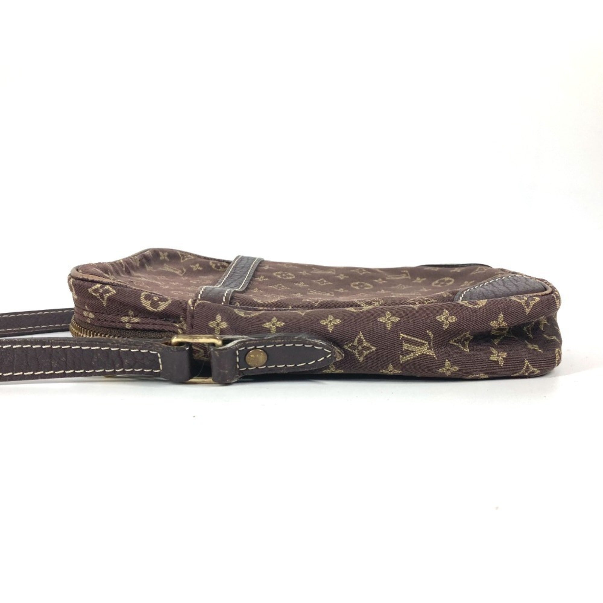 Louis Vuitton Monogram Mini Lin Brown Monogram Mini Lin Pochette Shoulder Bag (Pre-Owned)