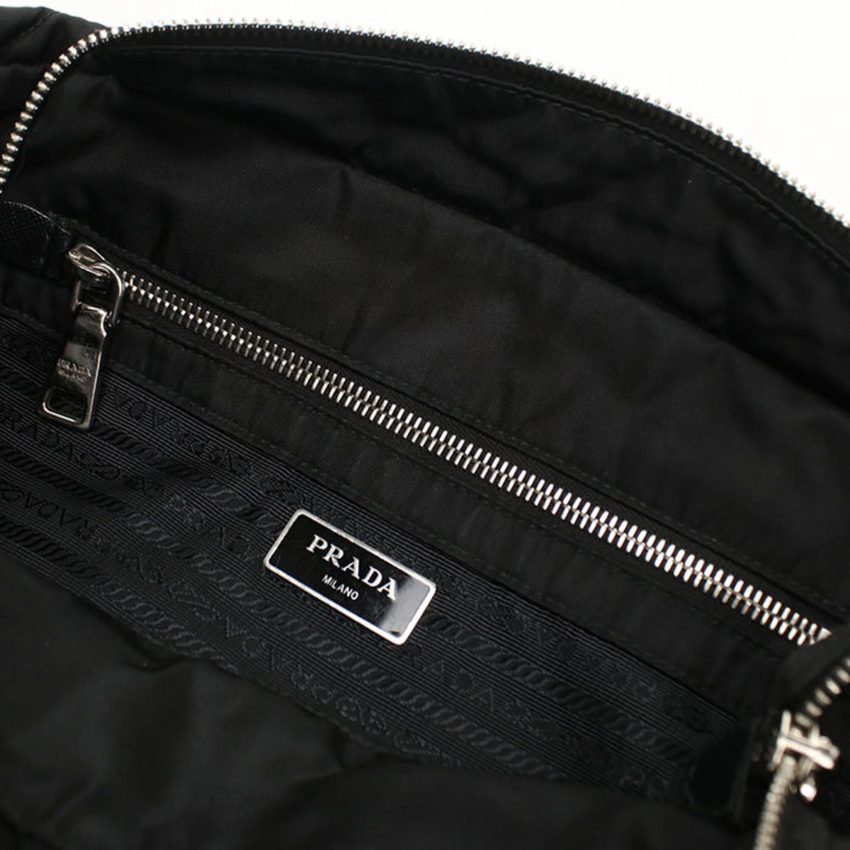 Prada Black Nylon Tote Bag (Pre-Owned)