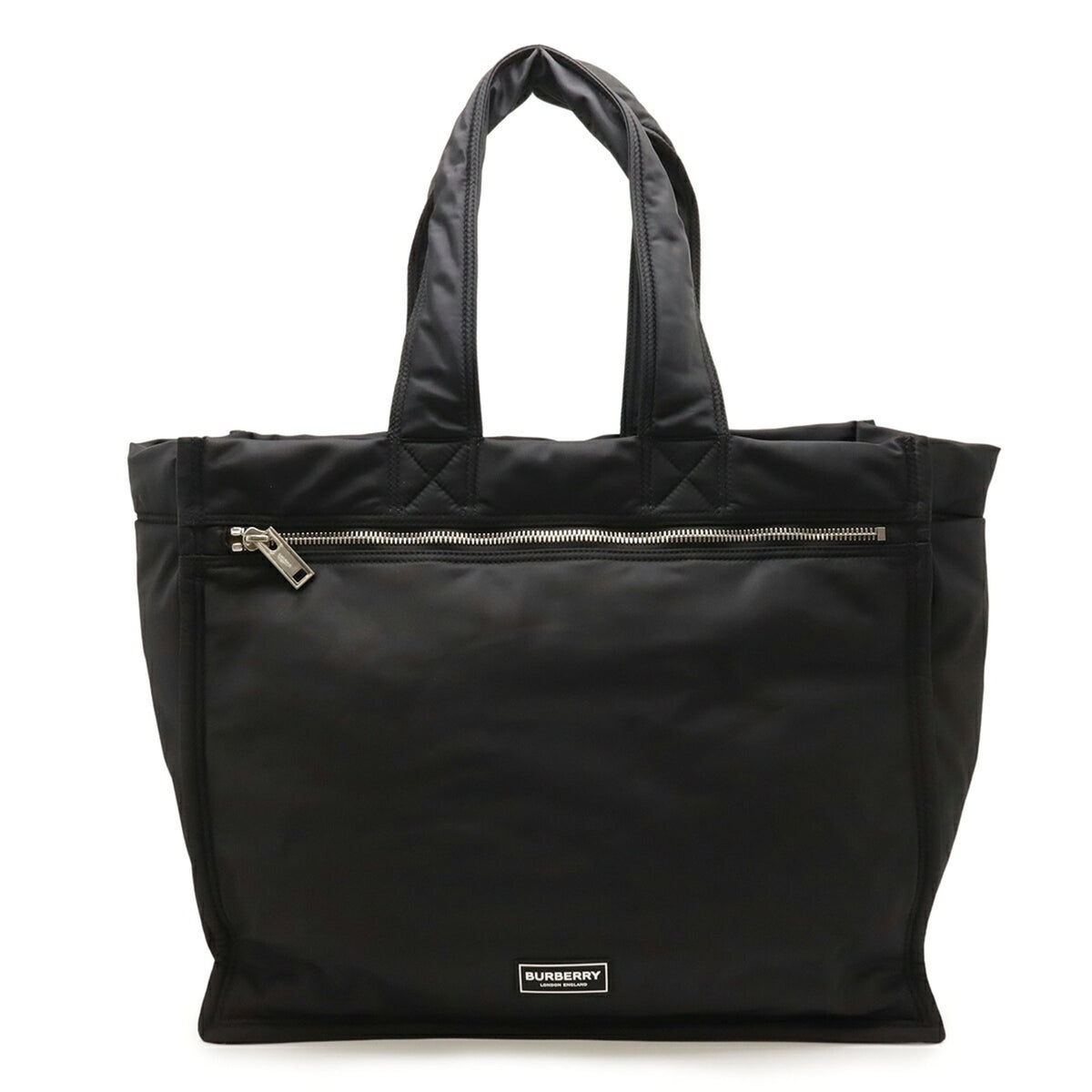 Burberry Black Nylon Shoulder Bag Tote Bag (Pre-Owned)