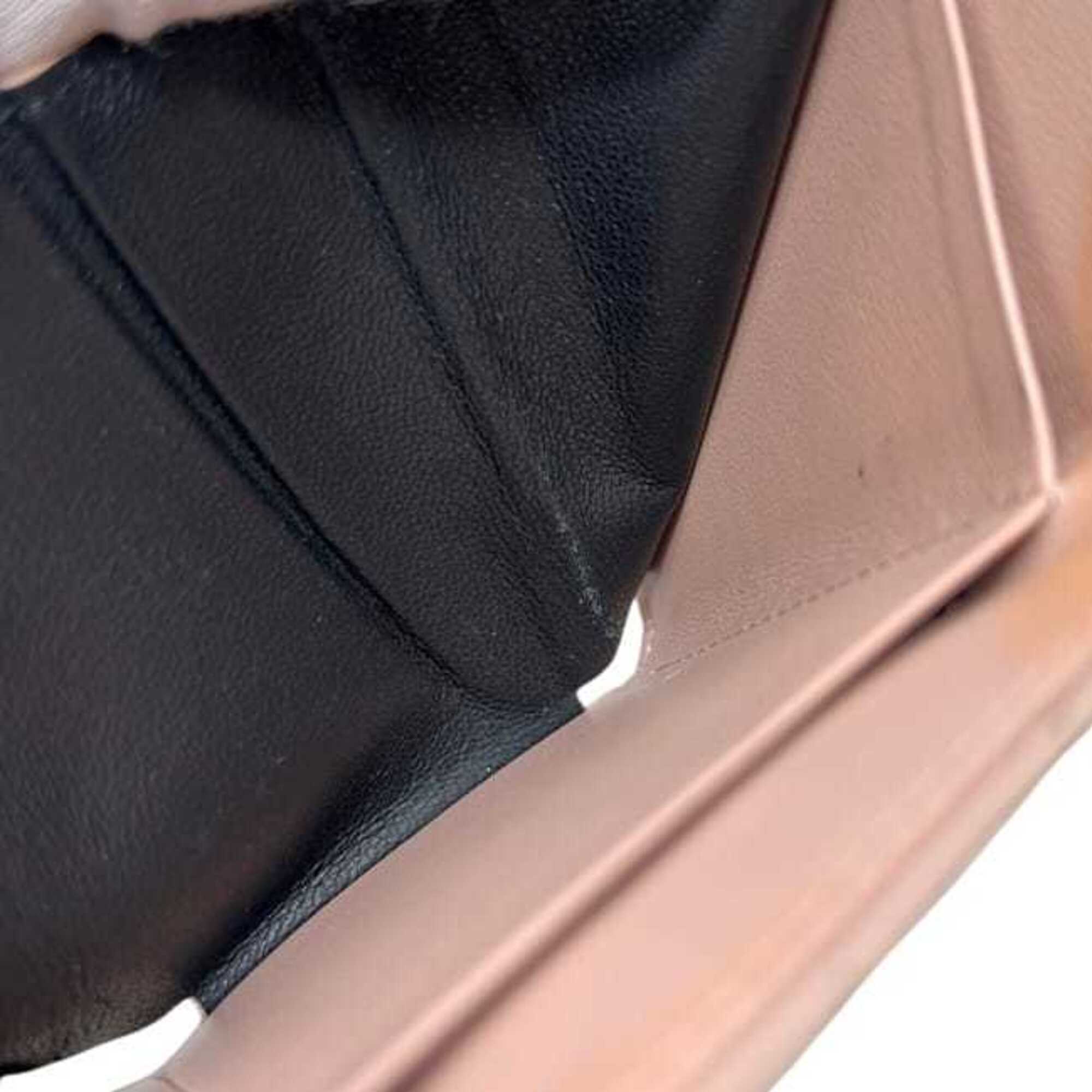 Saint Laurent Pink Leather Wallet (Tri-Fold) (Pre-Owned)