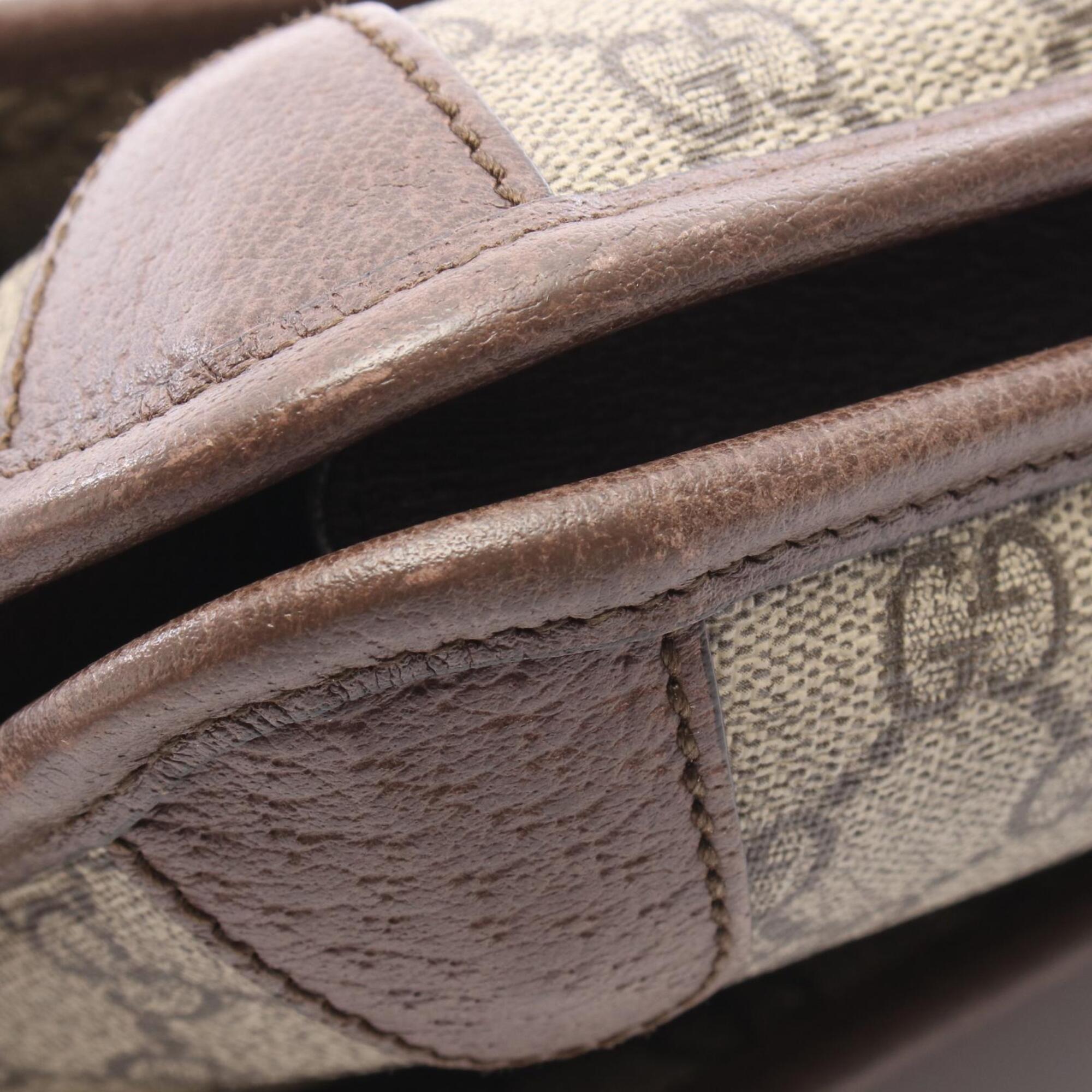 Gucci Beige Brown Multi-Color Pvc Leather Handbag Messenger Bag Shoulder Bag (Pre-Owned)