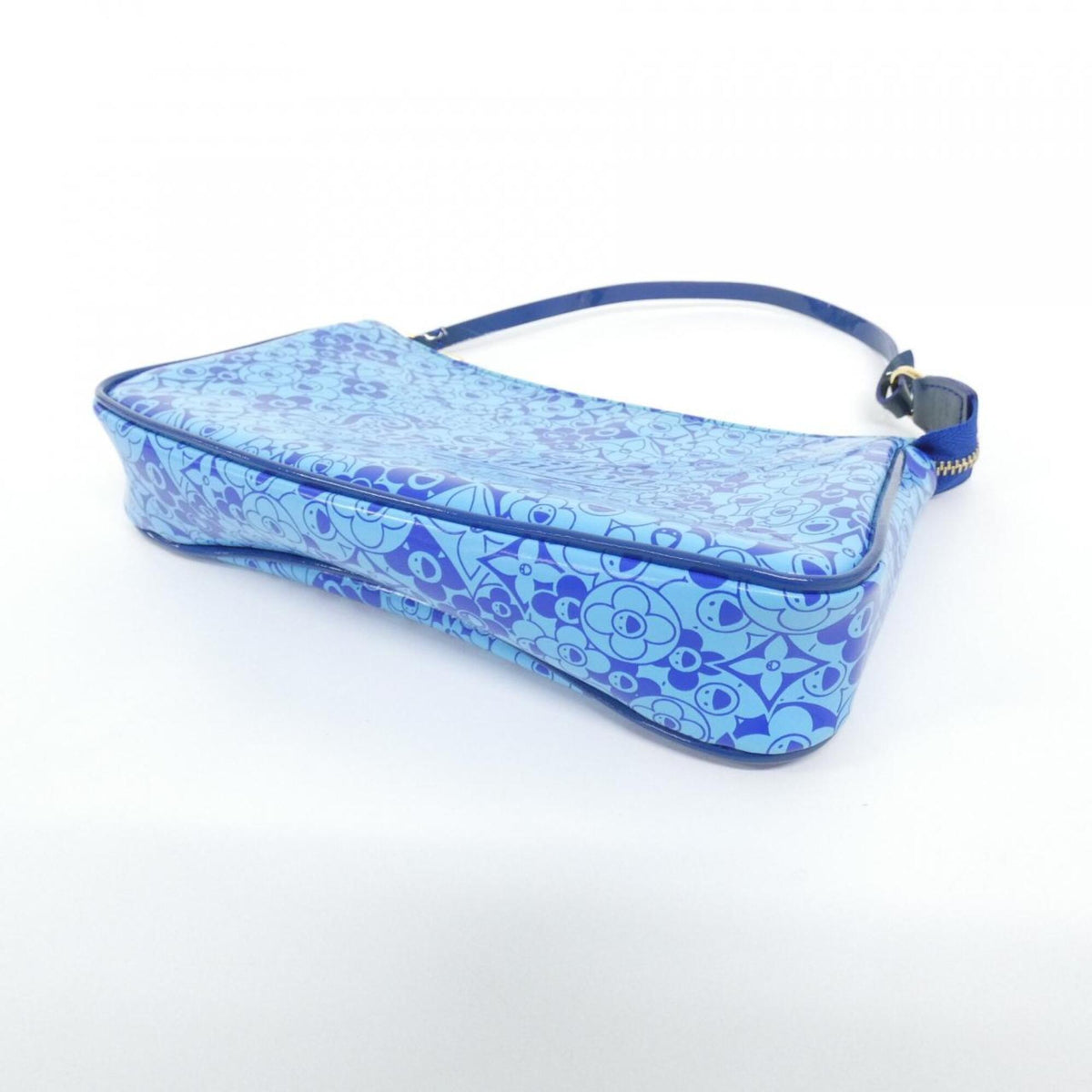 Louis Vuitton Blue Pvc Vinyl Pochette Pouch (Pre-Owned)