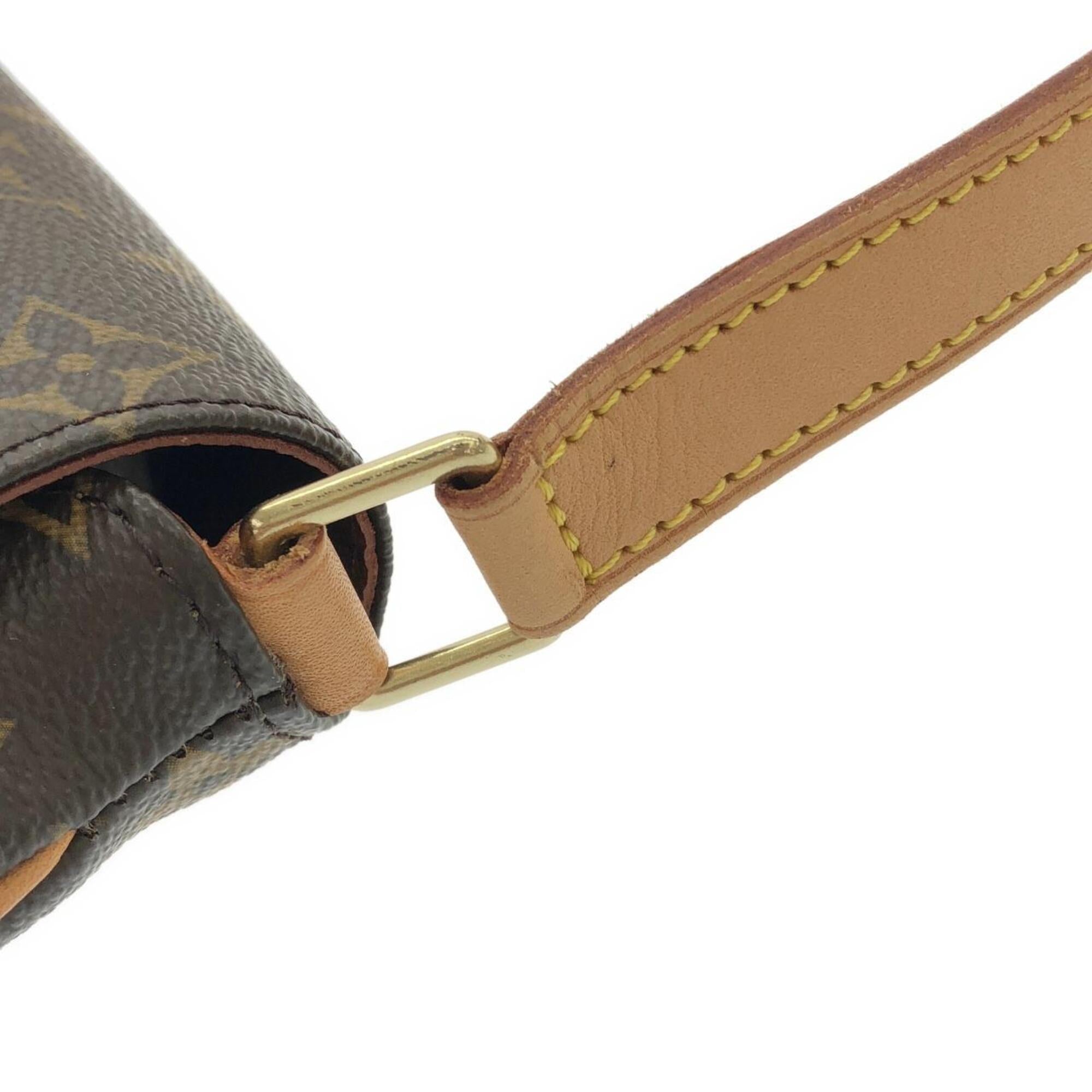 Louis Vuitton Monogram Marron Coated Canvas Shoulder Bag (Pre-Owned)