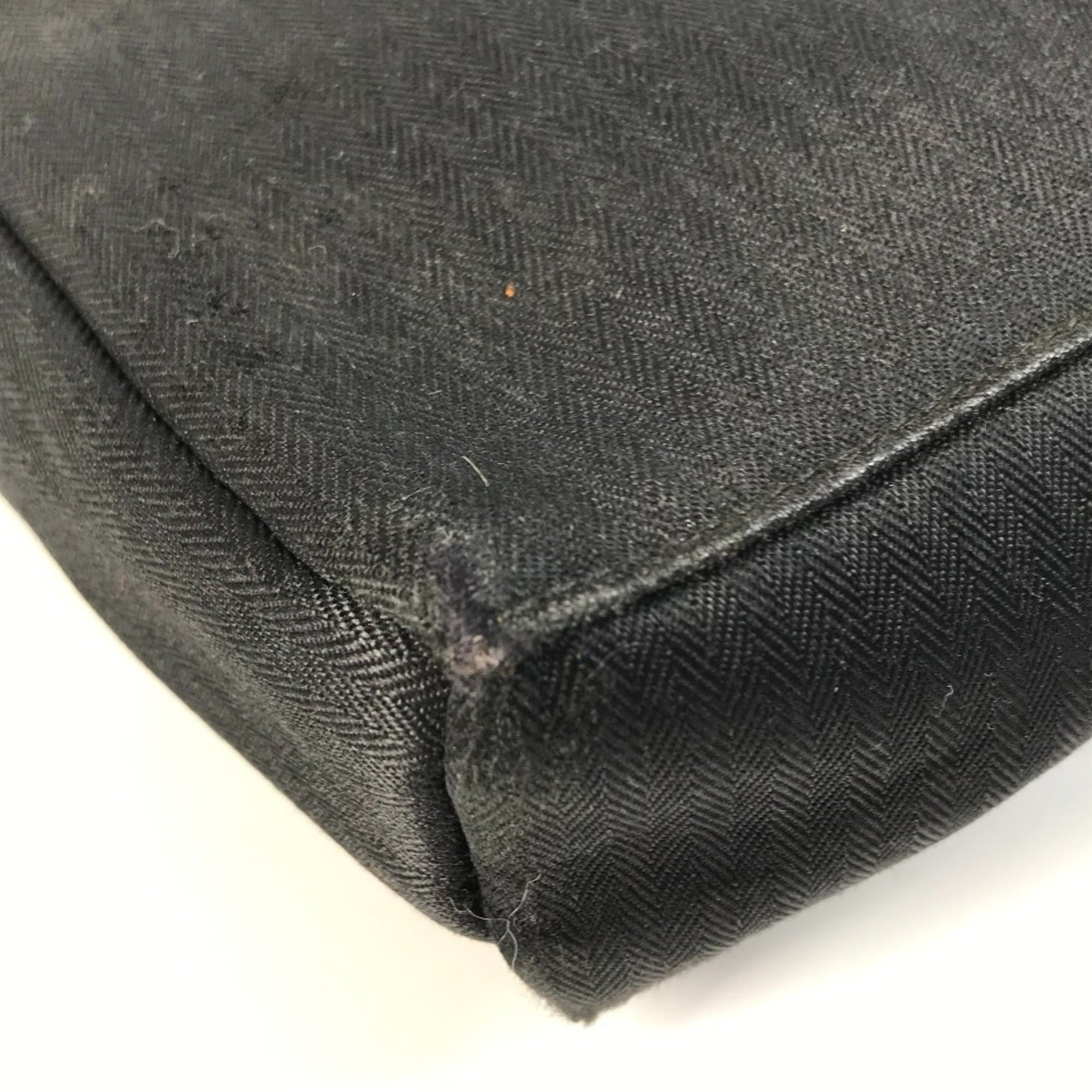 Hermes Black Cotton Pochette Shoulder Bag (Pre-Owned)