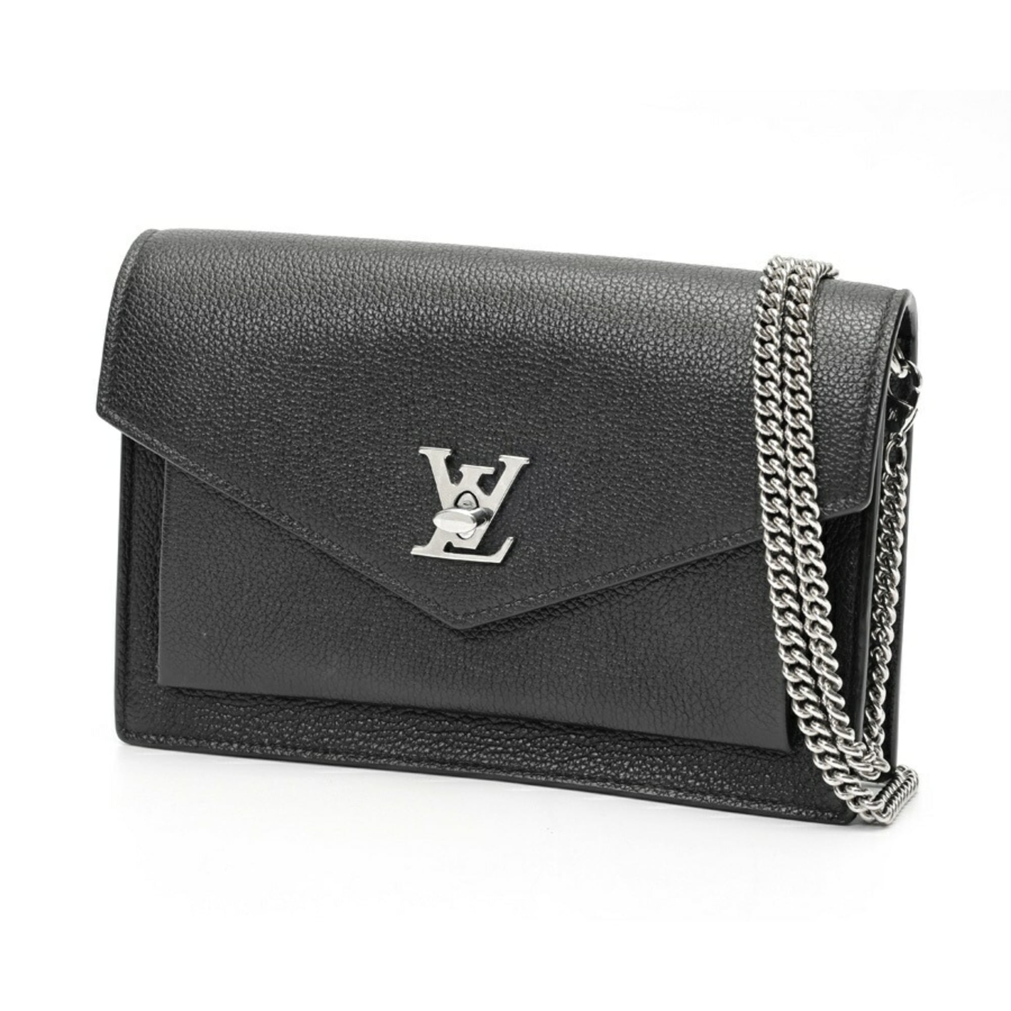 Louis Vuitton Black Noir Leather Pochette (Pre-Owned)