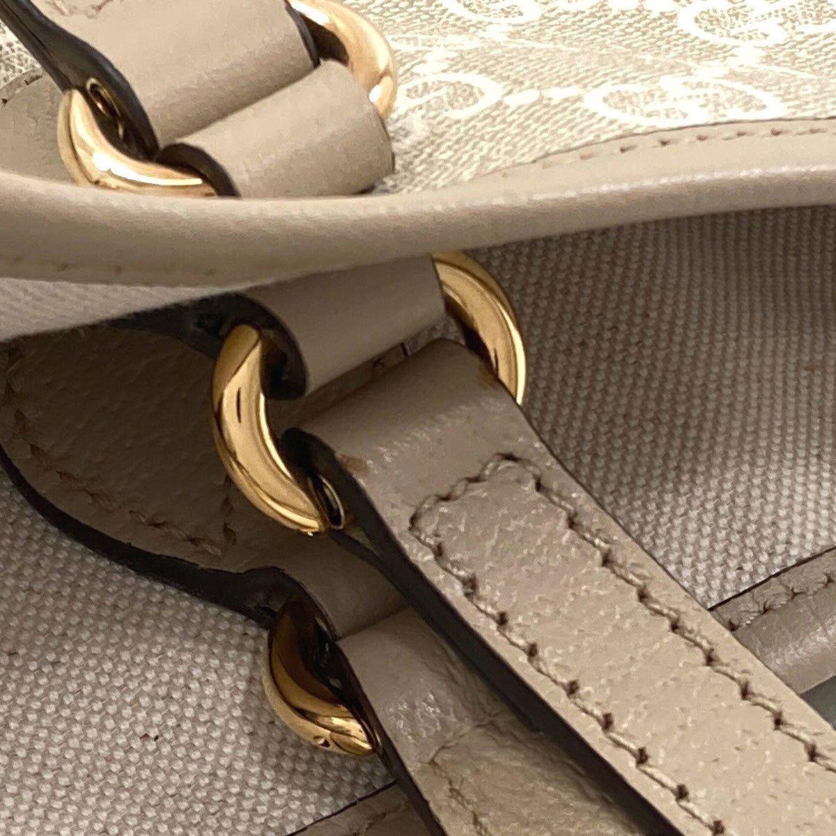 Gucci Beige Pvc Tote Bag (Pre-Owned)
