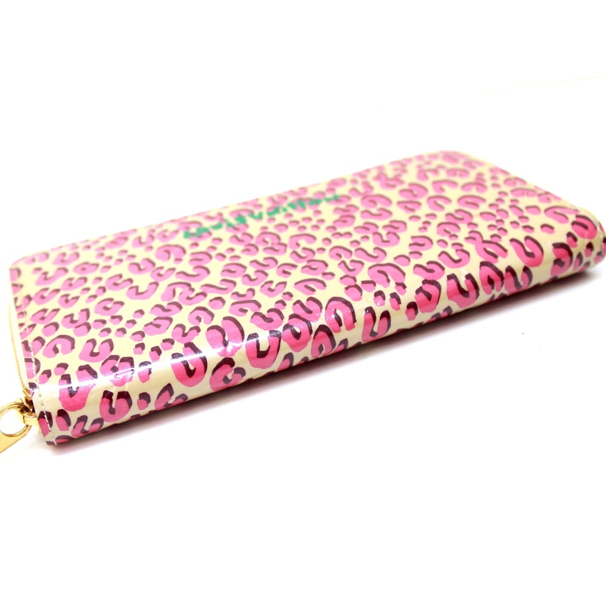 Louis Vuitton Pink Leather Long Wallet (Bi-Fold) (Pre-Owned)