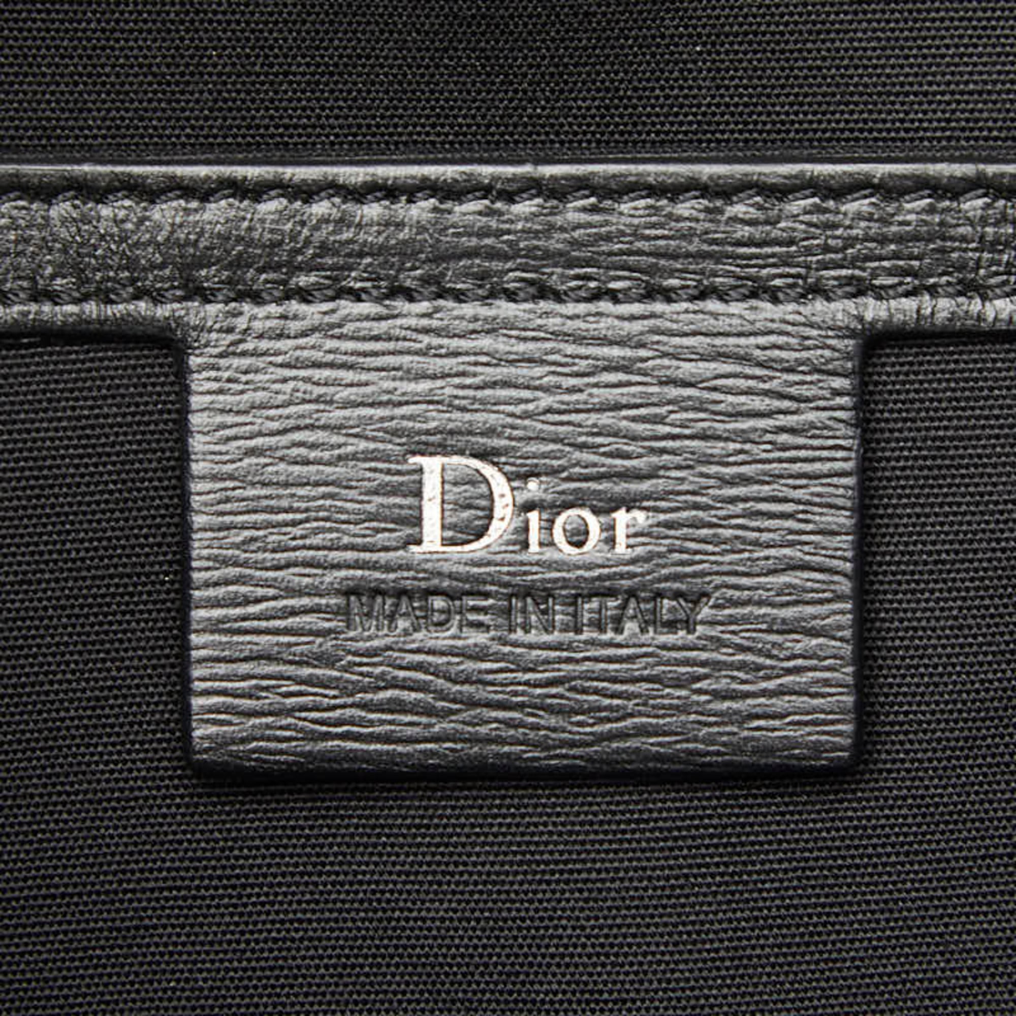 Dior Homme Black Red Color Pvc Leather Shoulder Bag Sling Bag (Pre-Owned)