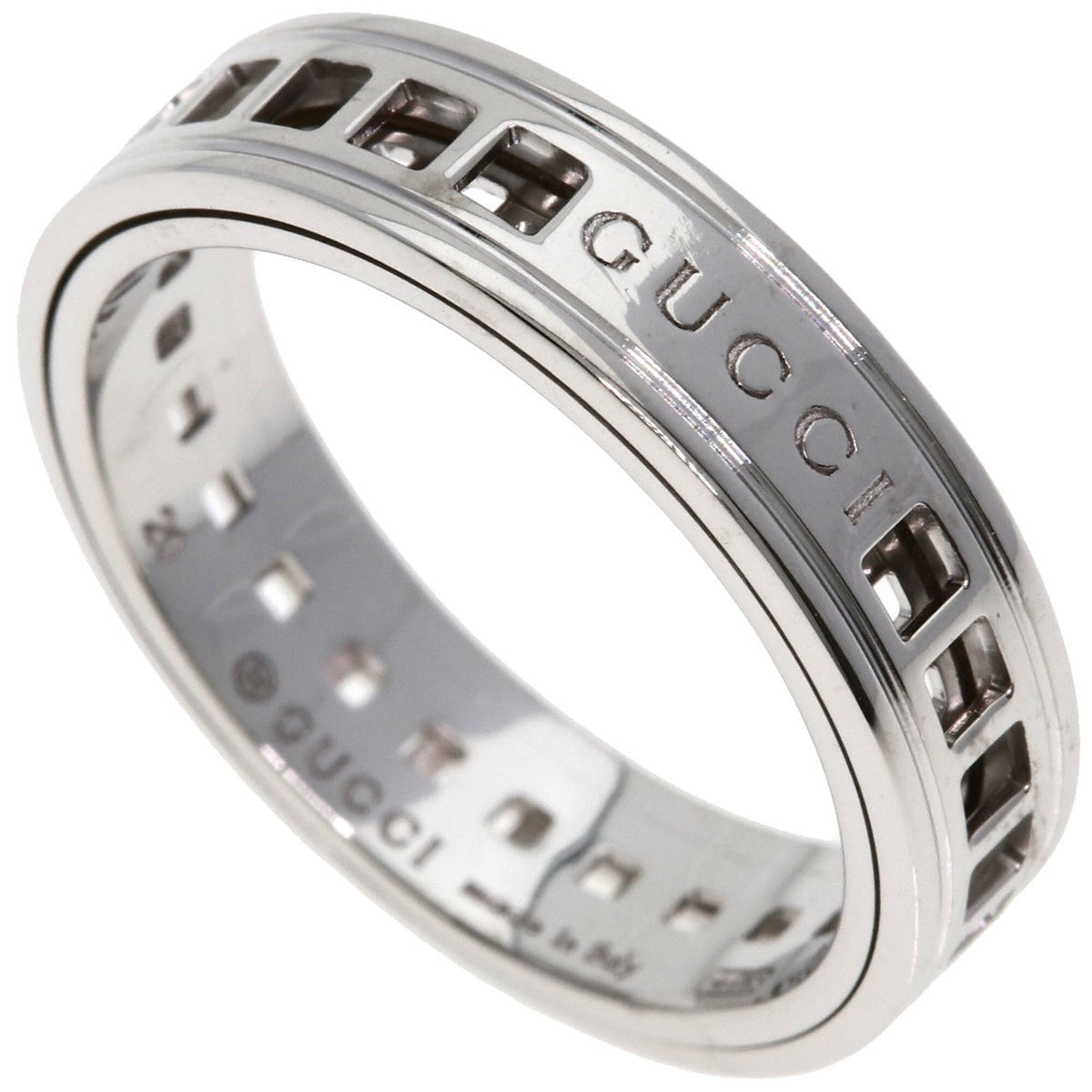 Gucci White Gold (18K) Band Ring (Pre-Owned)