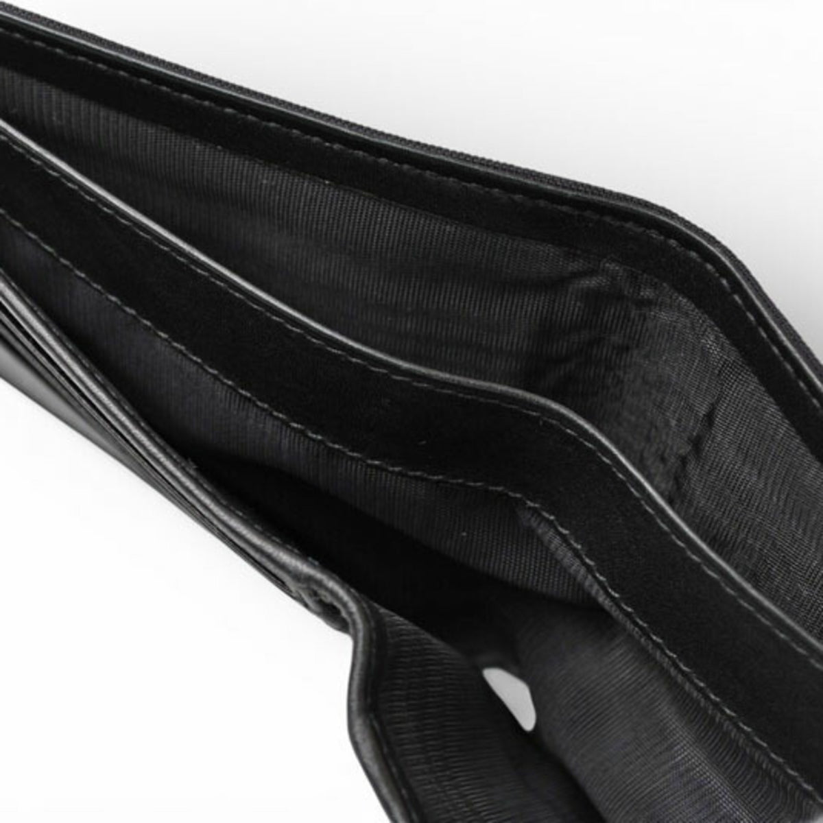 Salvatore Ferragamo Black Canvas Wallet (Bi-Fold) (Pre-Owned)